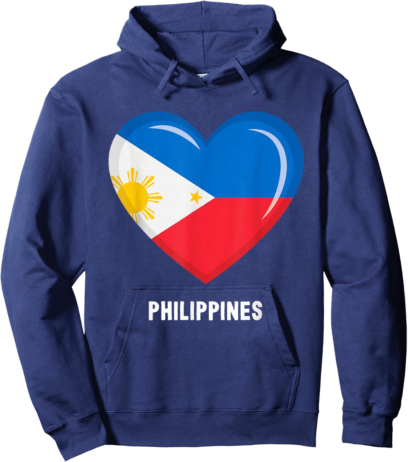 Philippine Flag Shirt | Filipino Hoodie - Hoodie | Navy