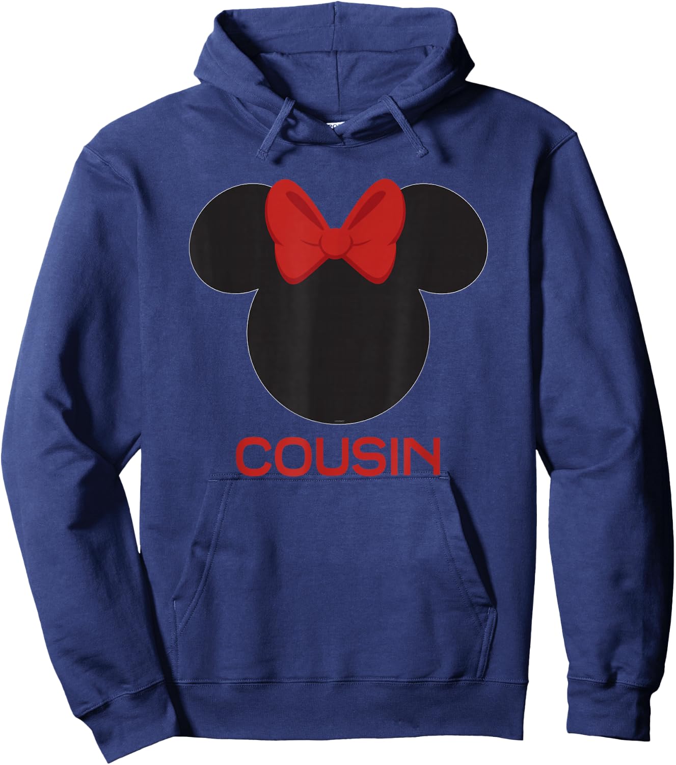 Disney Minnie Mouse Red Bow Icon Cousin Family Hoodie - Hoodie | Navy