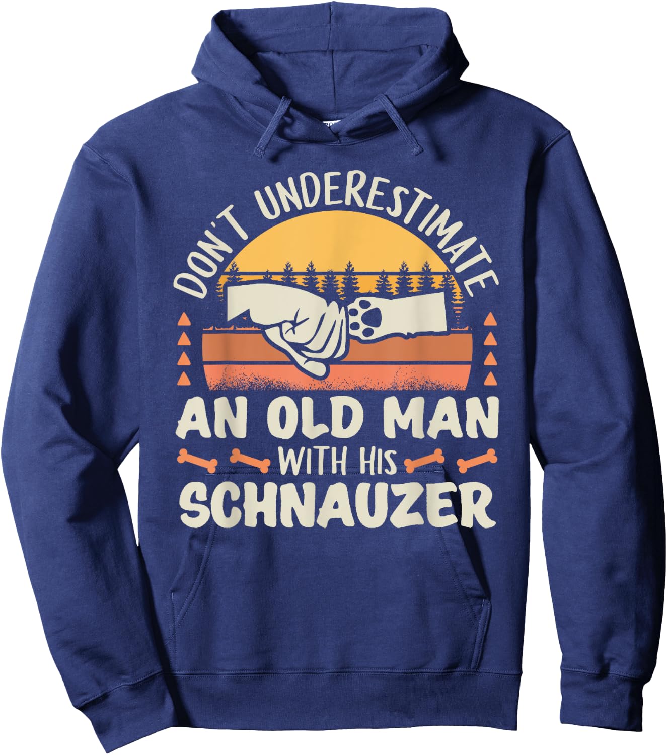 Schnauzer Dog Shirt Men Women Dog Mom Dog Lover Hoodie - Hoodie | Navy