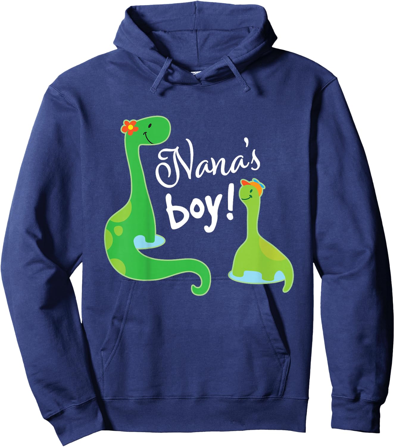 Nanas Boy Grandson Dinosaur Hoodie - Hoodie | Navy