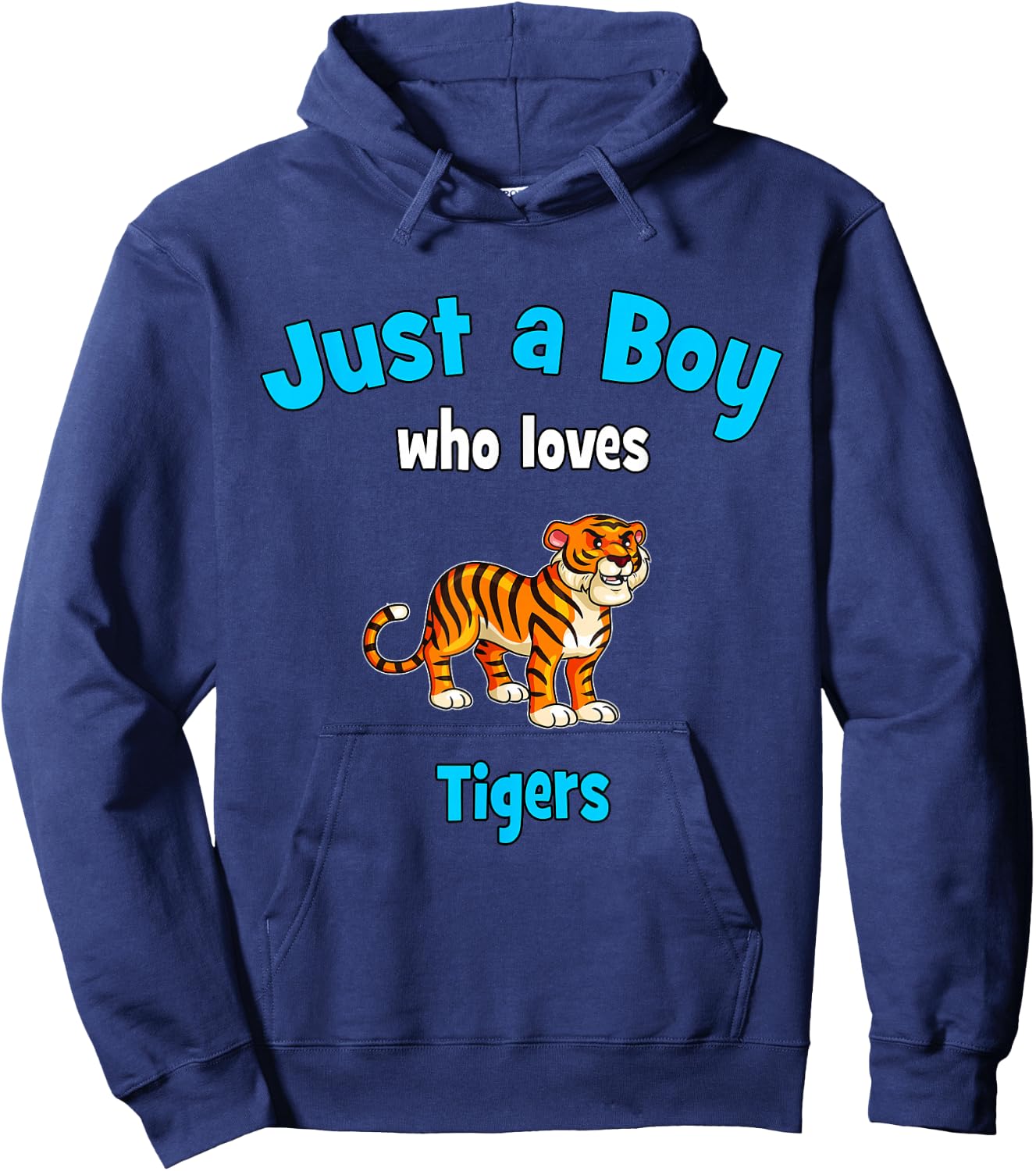 Tiger Shirt for Boys | Kids Tiger Hoodie - Hoodie | Navy
