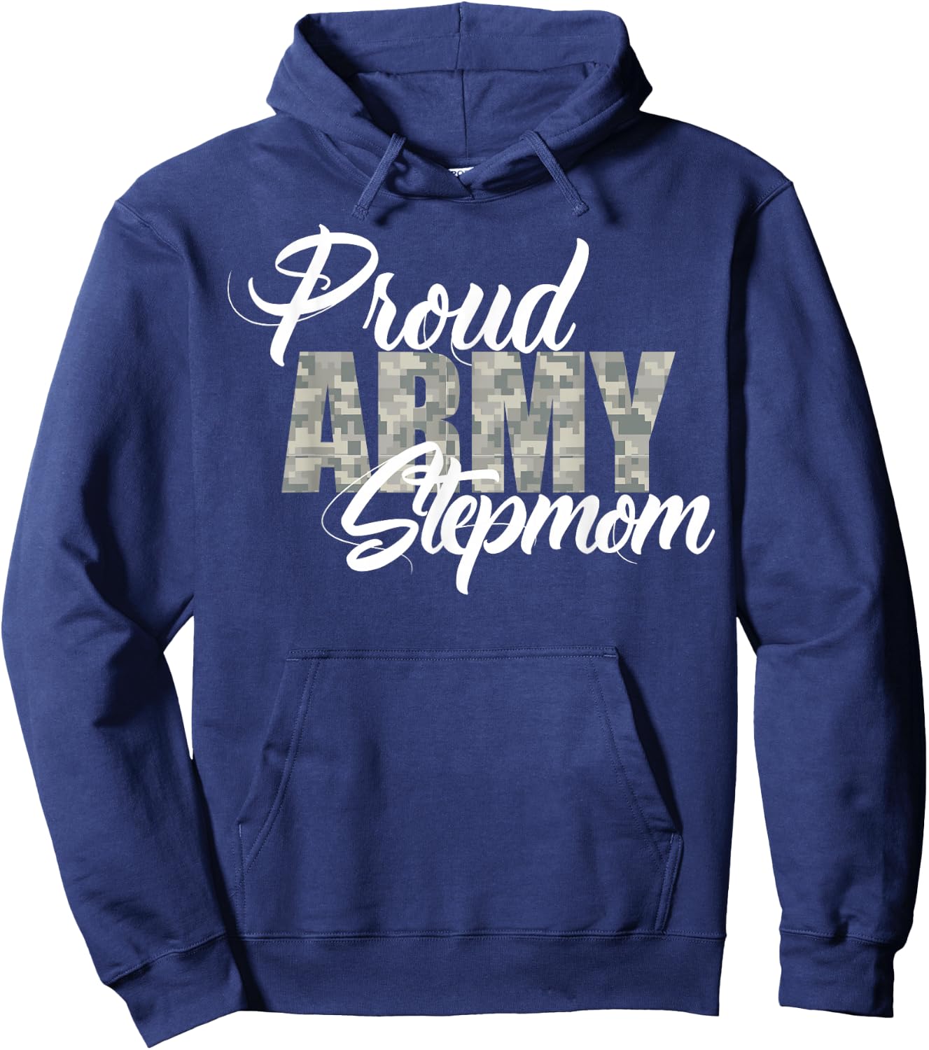 Proud Army Stepmom Shirt Hoodie - Hoodie | Navy