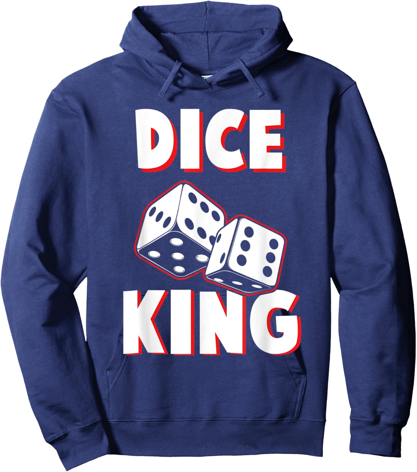 Dice King Funny Board Game Champion Geek Hoodie - Hoodie | Navy