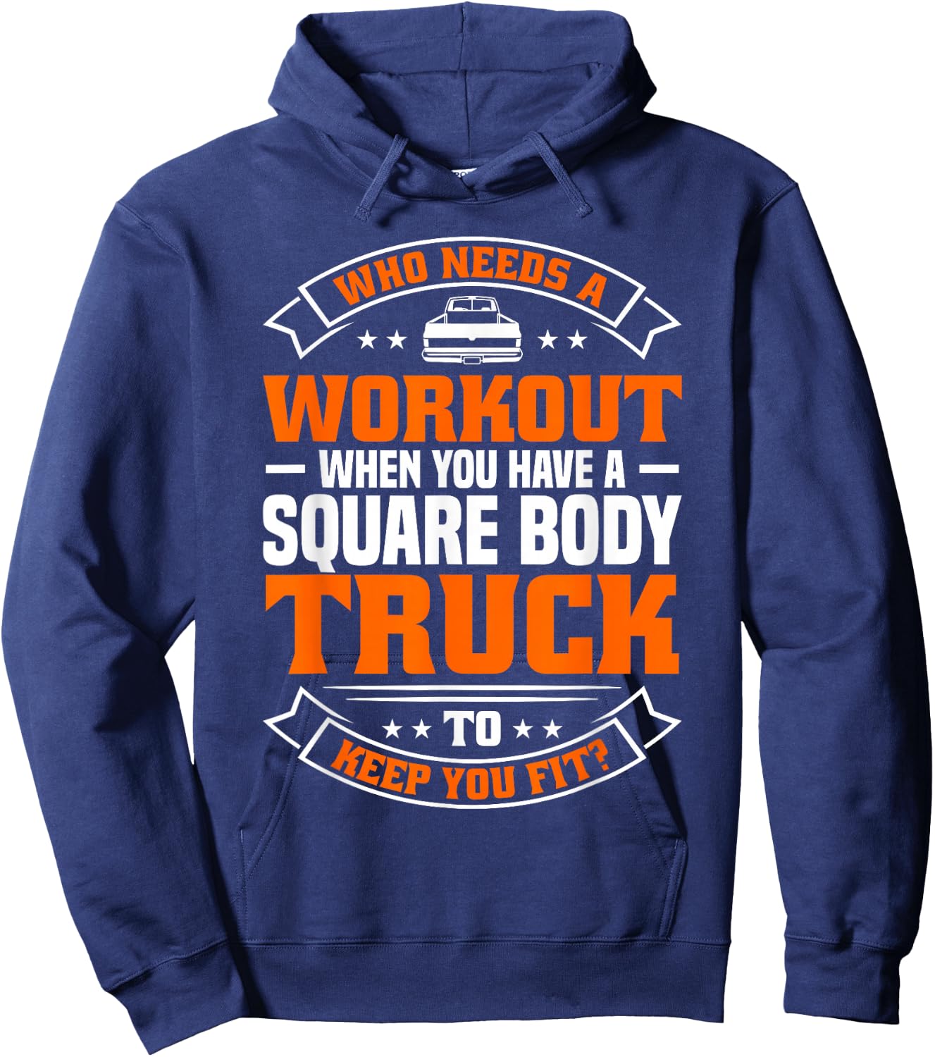 Square Body Truck Hoodie - Hoodie | Navy