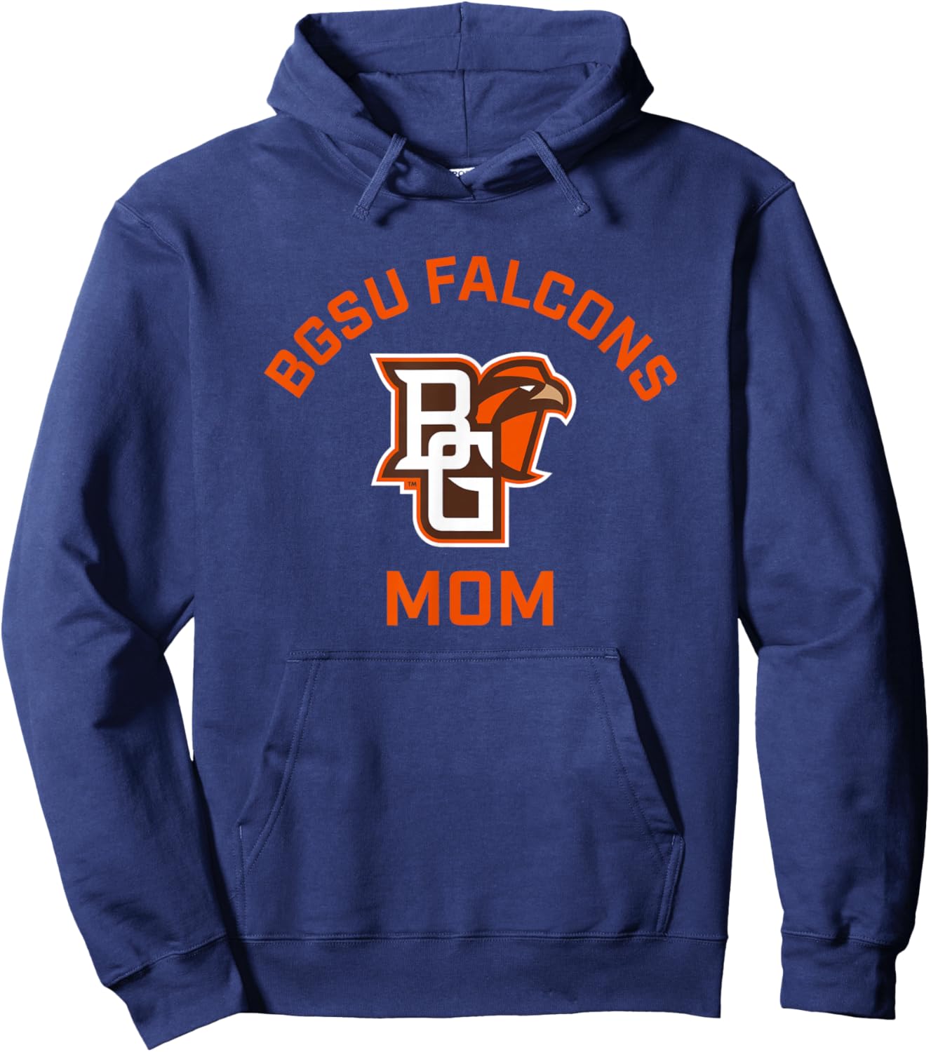 Bowling Green BGSU Falcons Arched Mom Hoodie - Hoodie | Navy