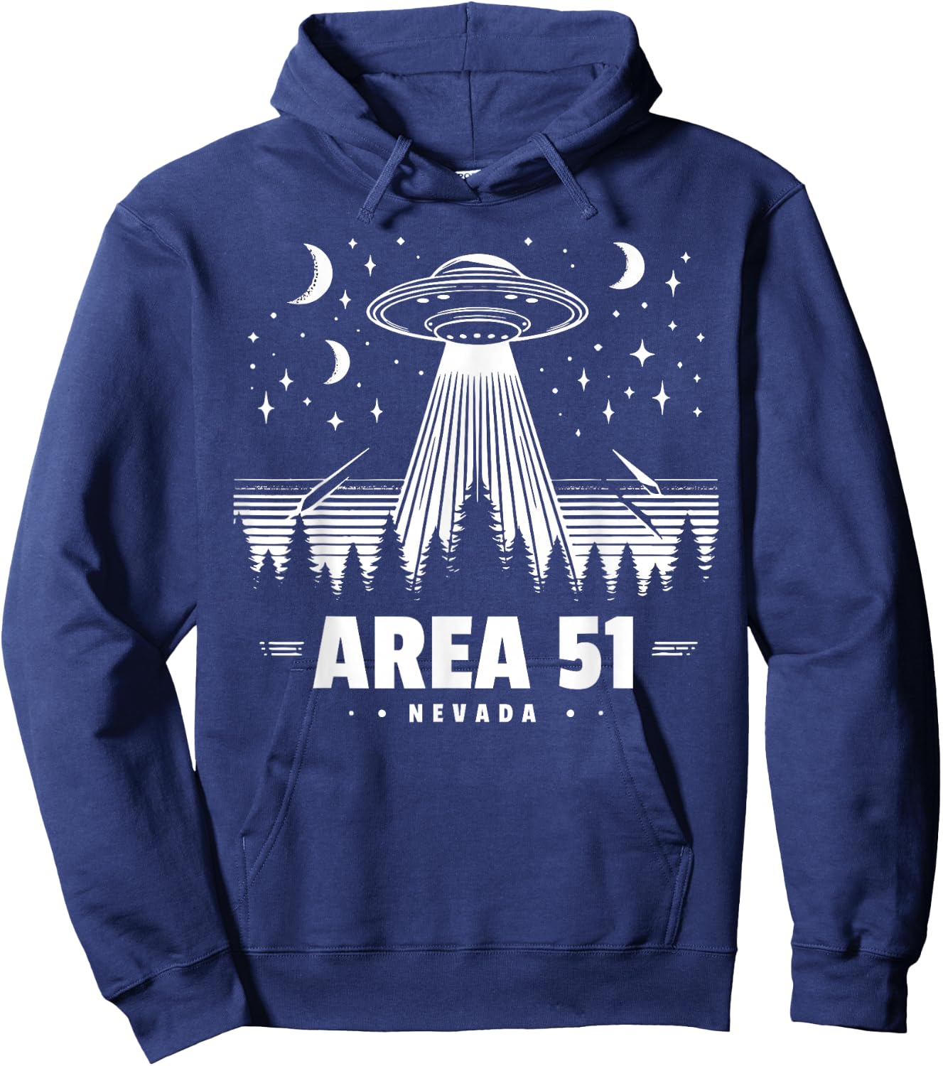 Area 51 Nevada UFO Alien Storm Area 51 Hoodie - Hoodie | Navy