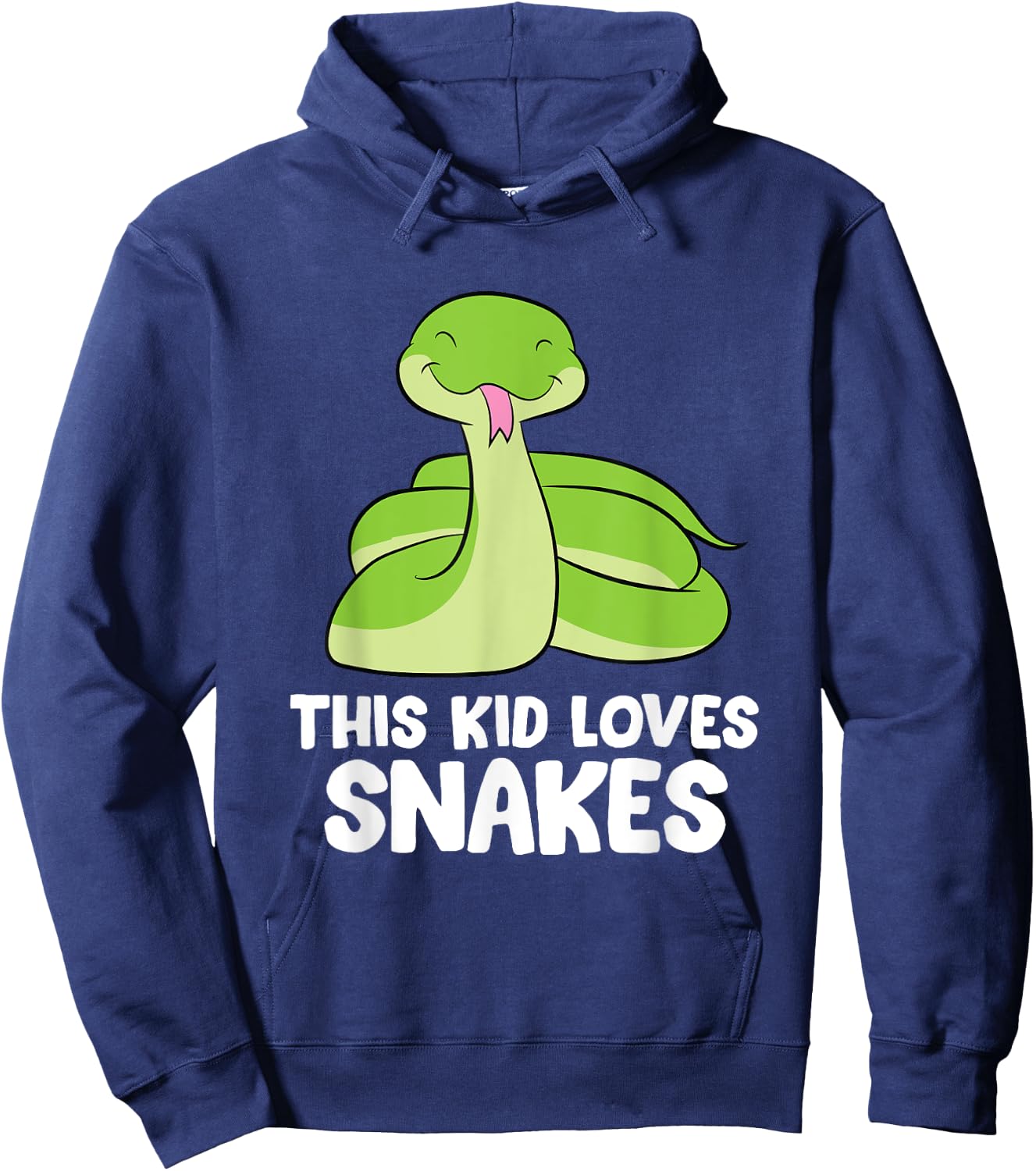 This Kid Loves Snakes Toddlers Kids Snakes Hoodie - Hoodie | Navy
