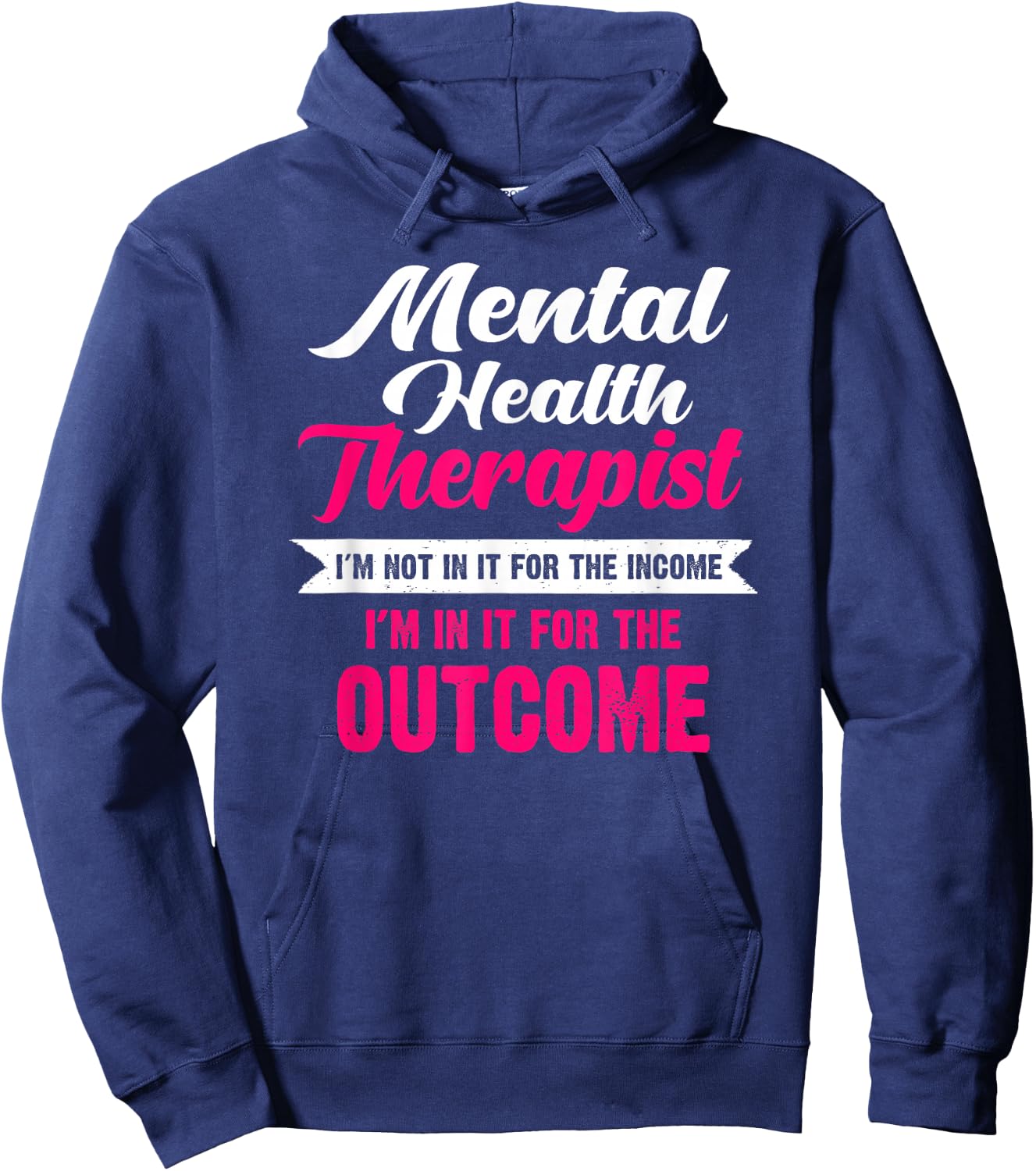 Therapist Puns Mental Health Funny Puns Hoodie - Hoodie | Navy