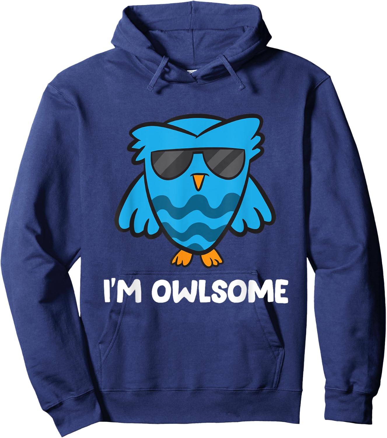 I'm Owlsome Bird Love Owl Hoodie - Hoodie | Navy