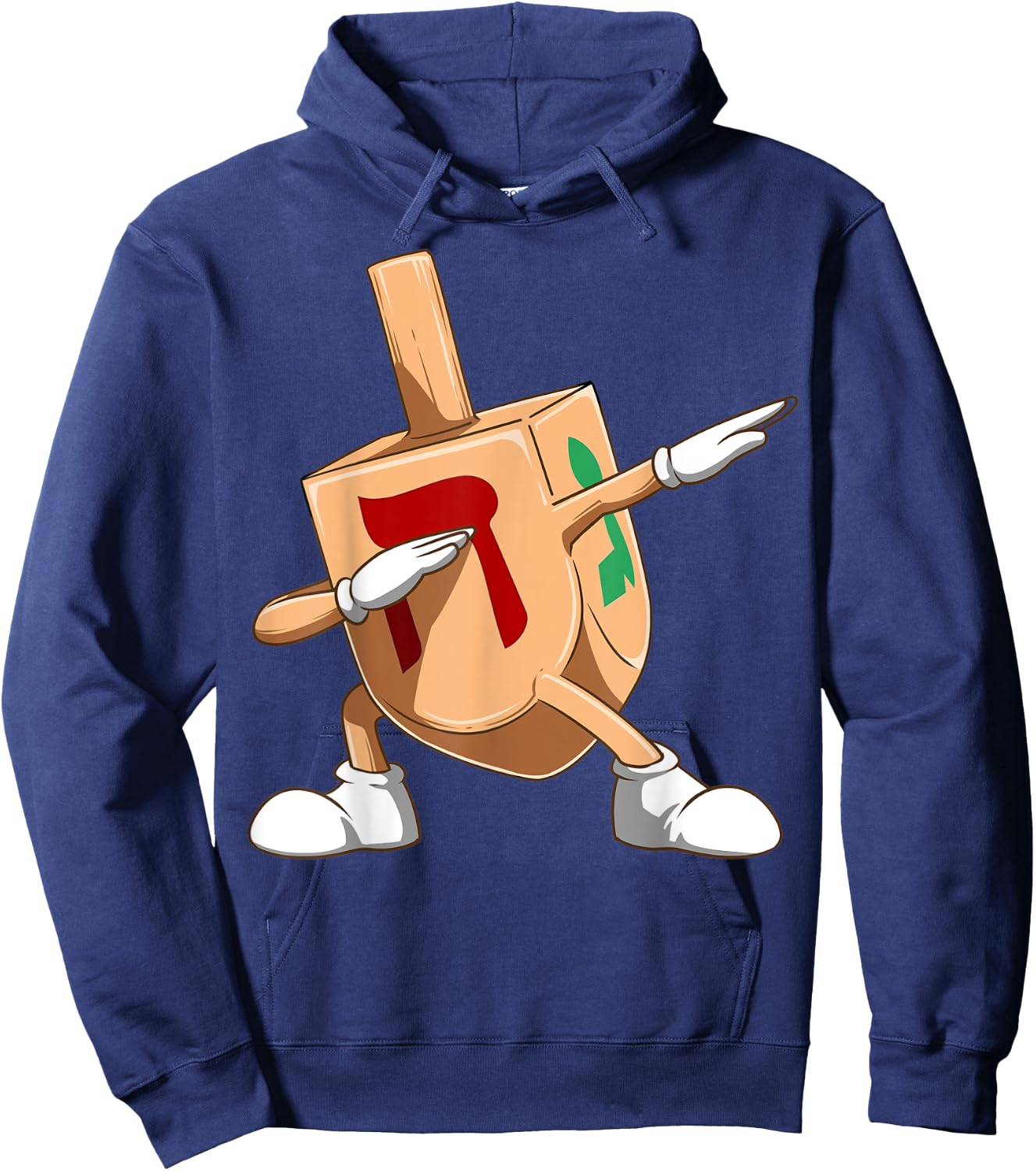 Dabbing Dreidel Funny Dreidel Jewish Hanukkah Hoodie - Hoodie | Navy