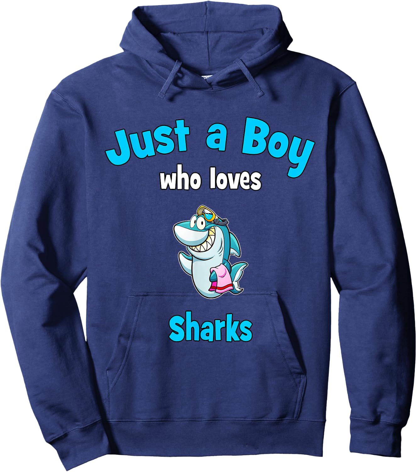 Shark for Boys | Kids Shark Hoodie - Hoodie | Navy