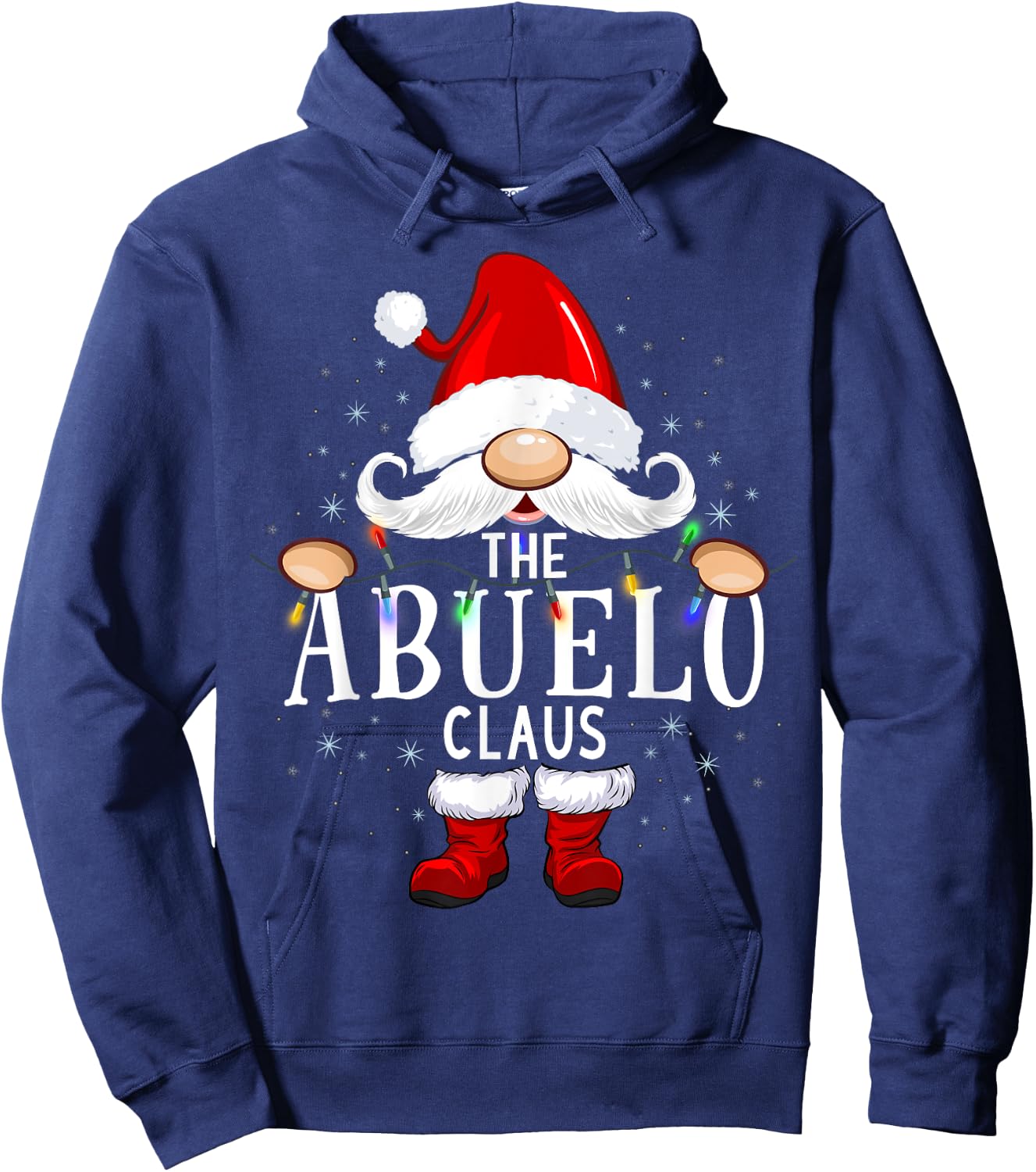 The Abuelo Claus Christmas Matching Pajama Hoodie - Hoodie | Navy