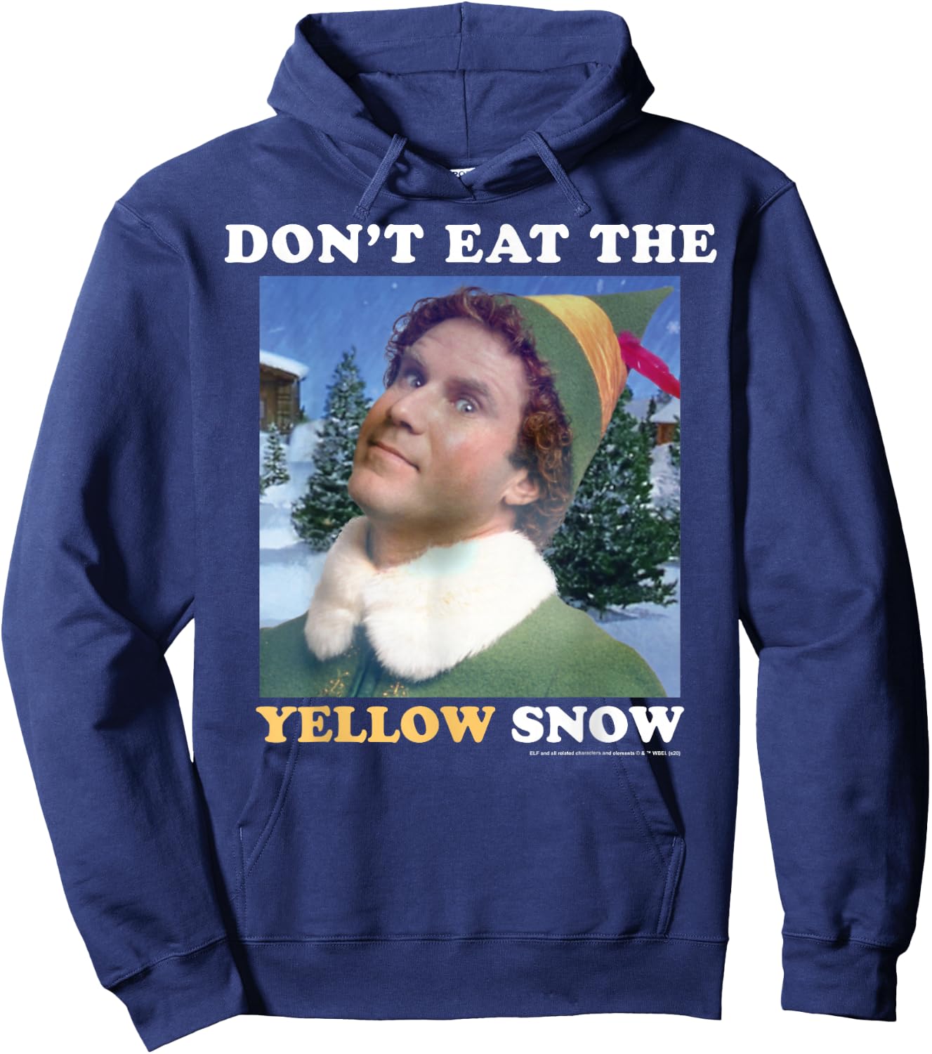 Elf Don't Eat The Yellow Snow Hoodie - Hoodie | Navy