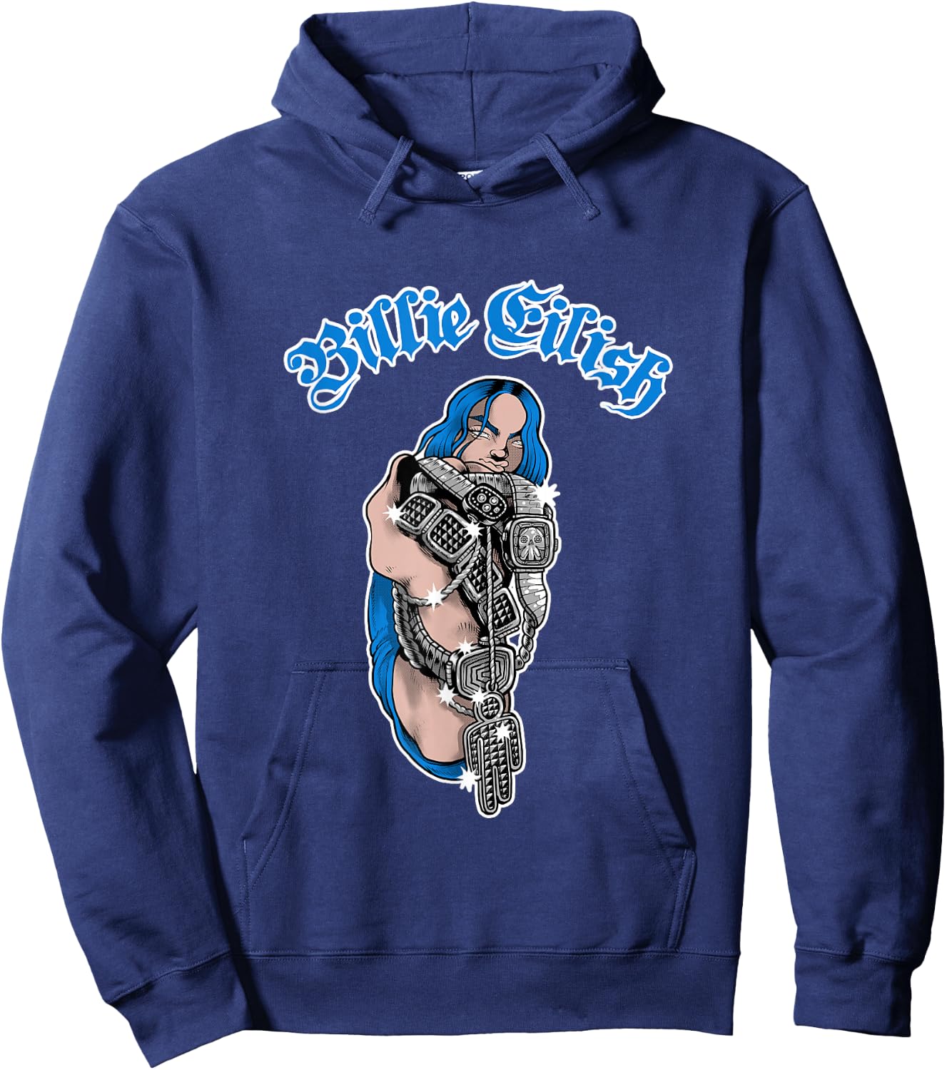 Billie Eilish Official Bling Hoodie - Hoodie | Navy