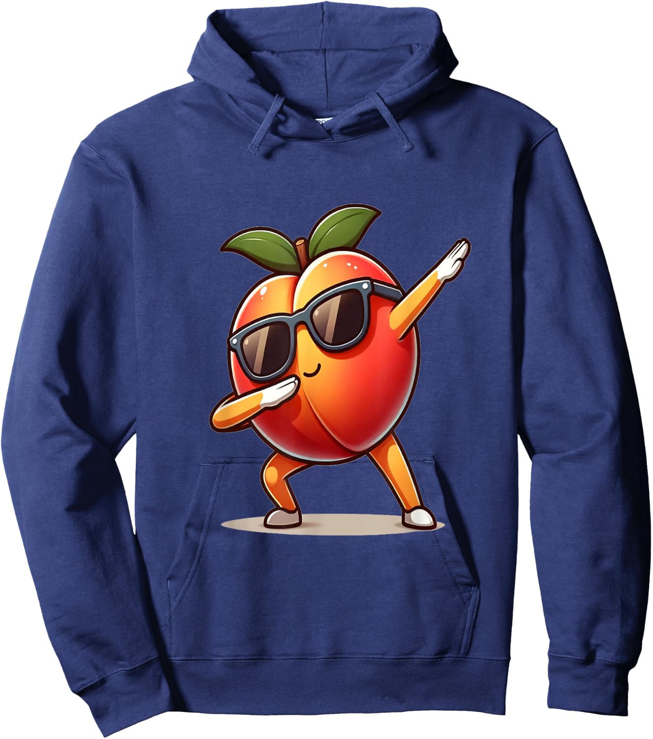 Dab Peach Dancing Dabbing Peach Fruit Hoodie - Hoodie | Navy