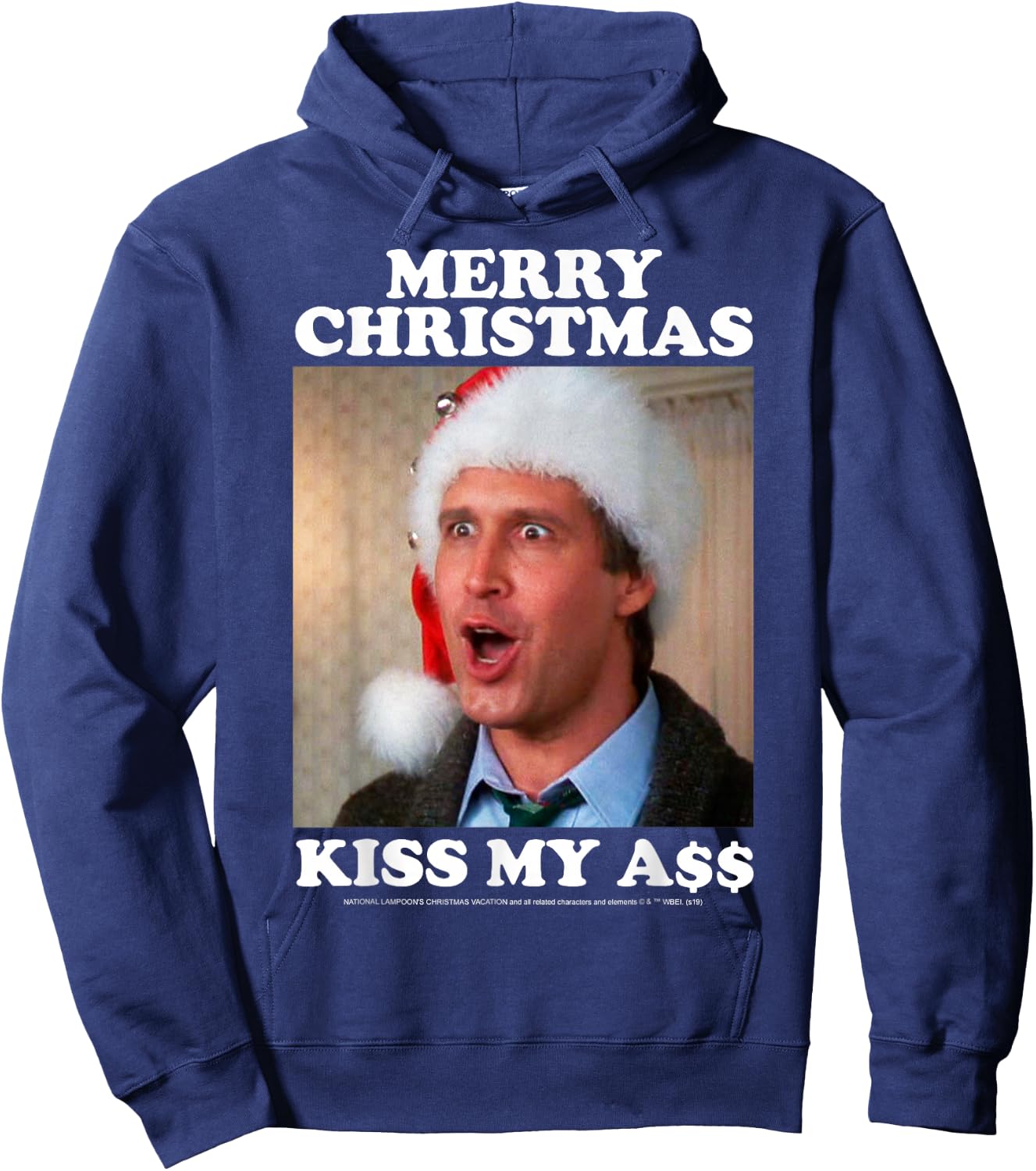 Christmas Vacation Merry Christmas Kiss My A$$ Hoodie - Hoodie | Navy