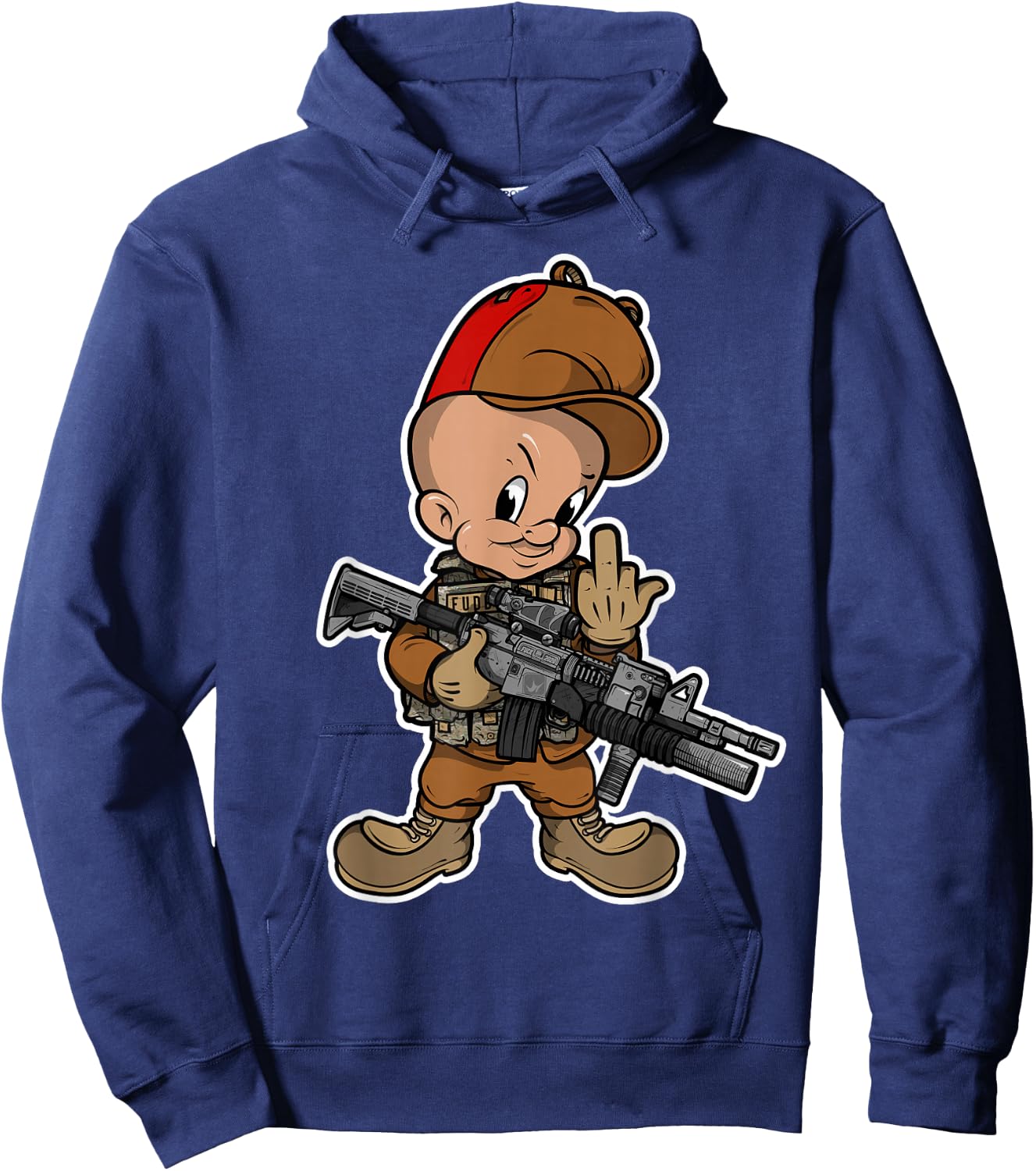 2A Fudd 2020 Elmer Illustration Hoodie - Hoodie | Navy