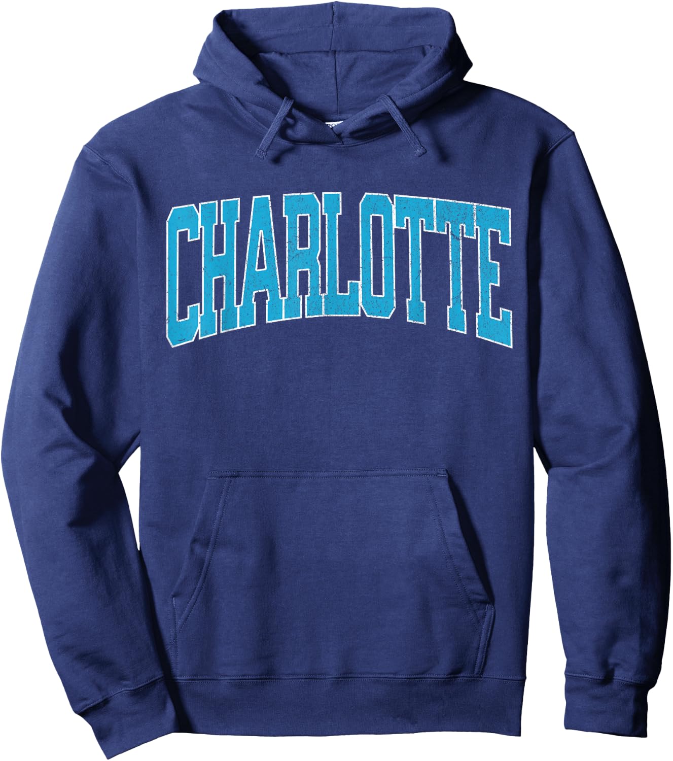 Charlotte Soccer Vintage City Hoodie - Hoodie | Navy