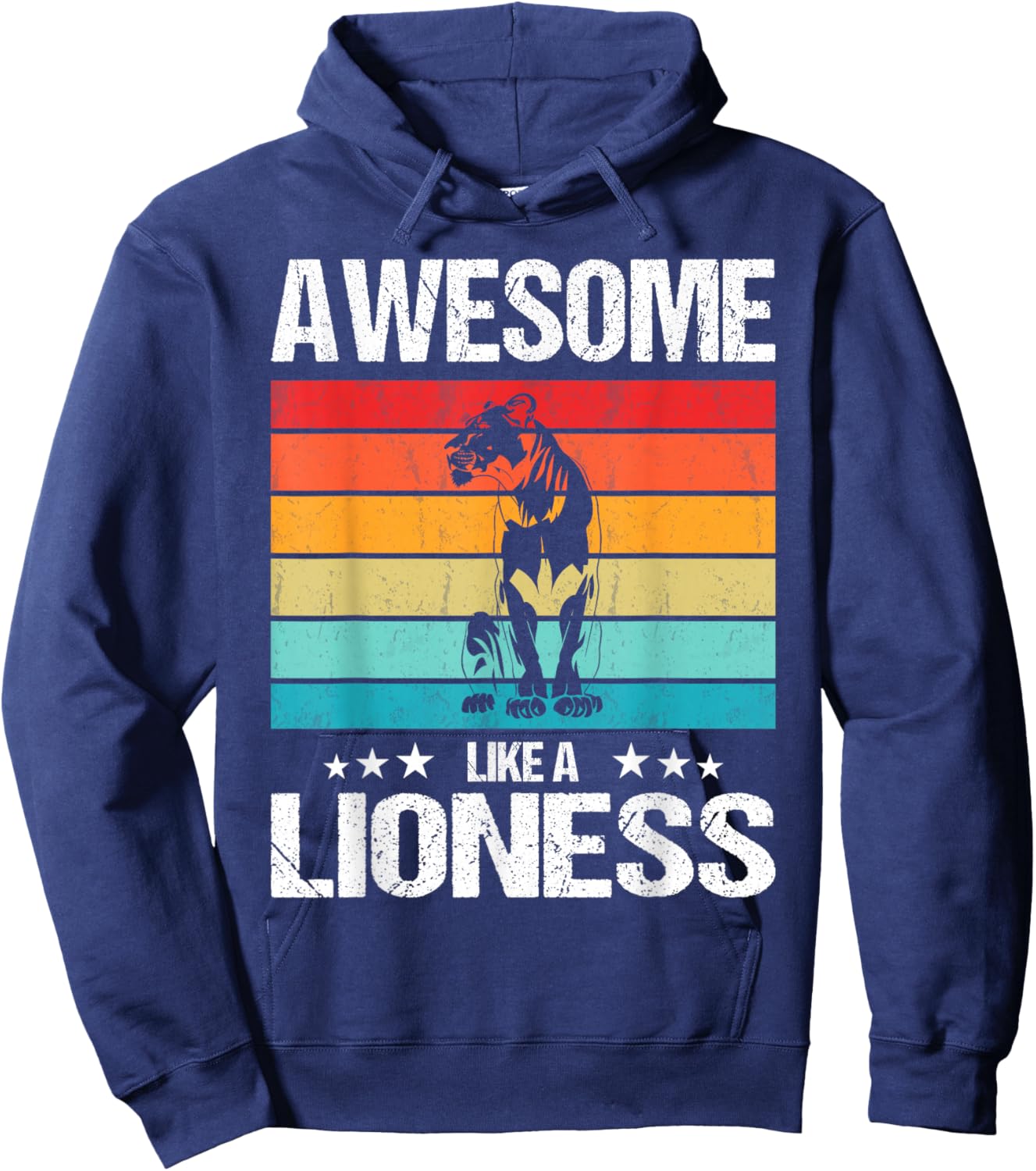 Lionesses Awesome like a Lioness Hoodie - Hoodie | Navy