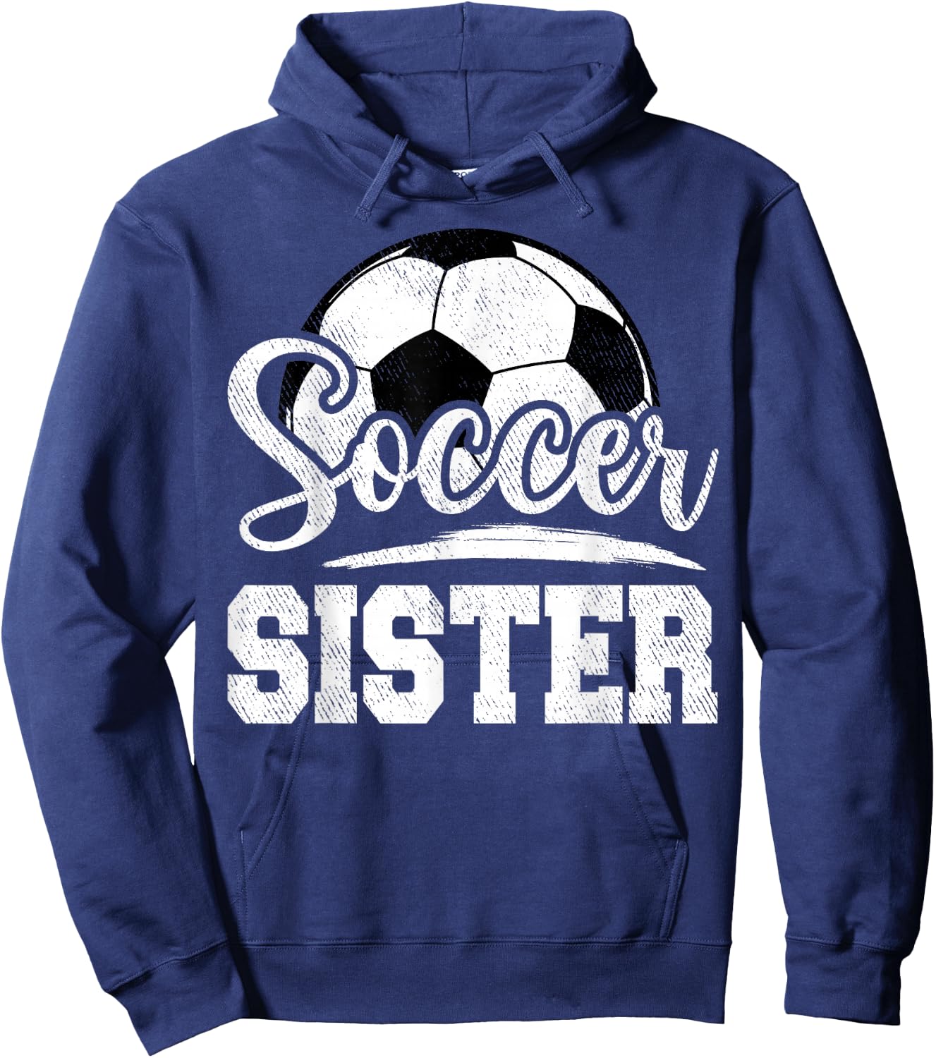 Soccer Sister Soccer Player Game Day Hoodie - Hoodie | Navy