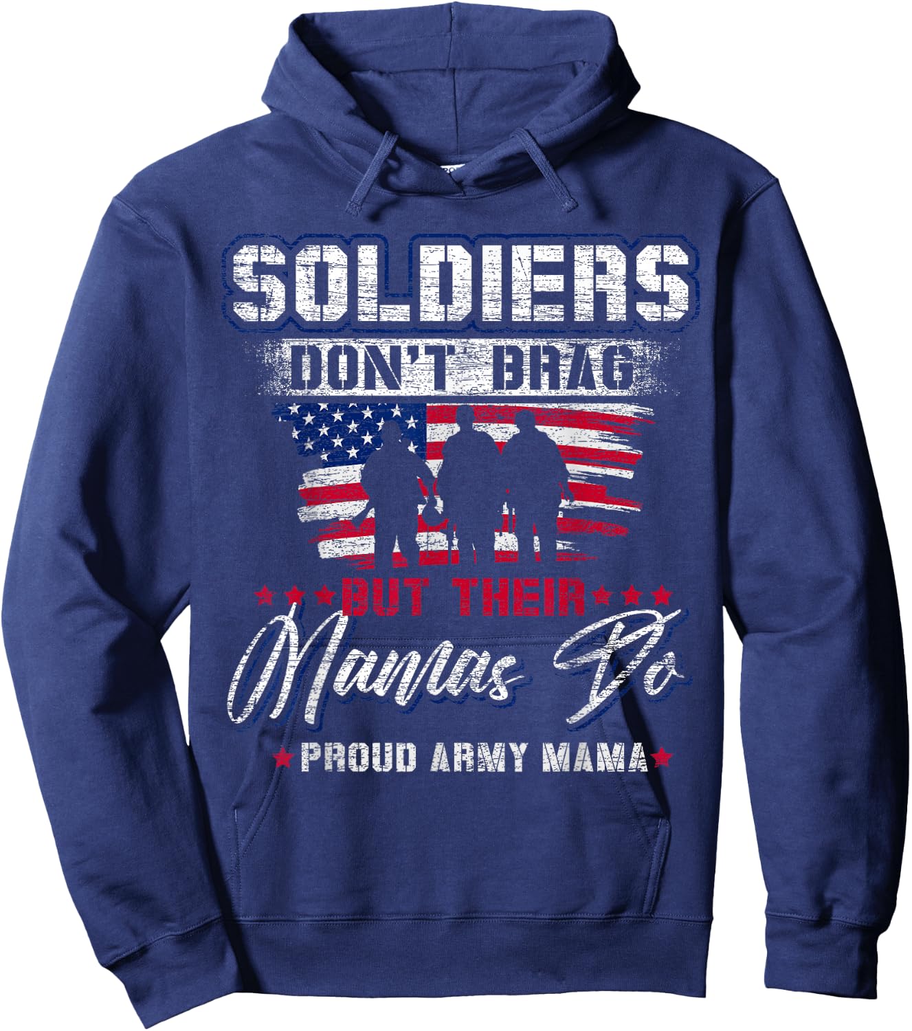 Proud Army Mama Mother Hoodie - Hoodie | Navy