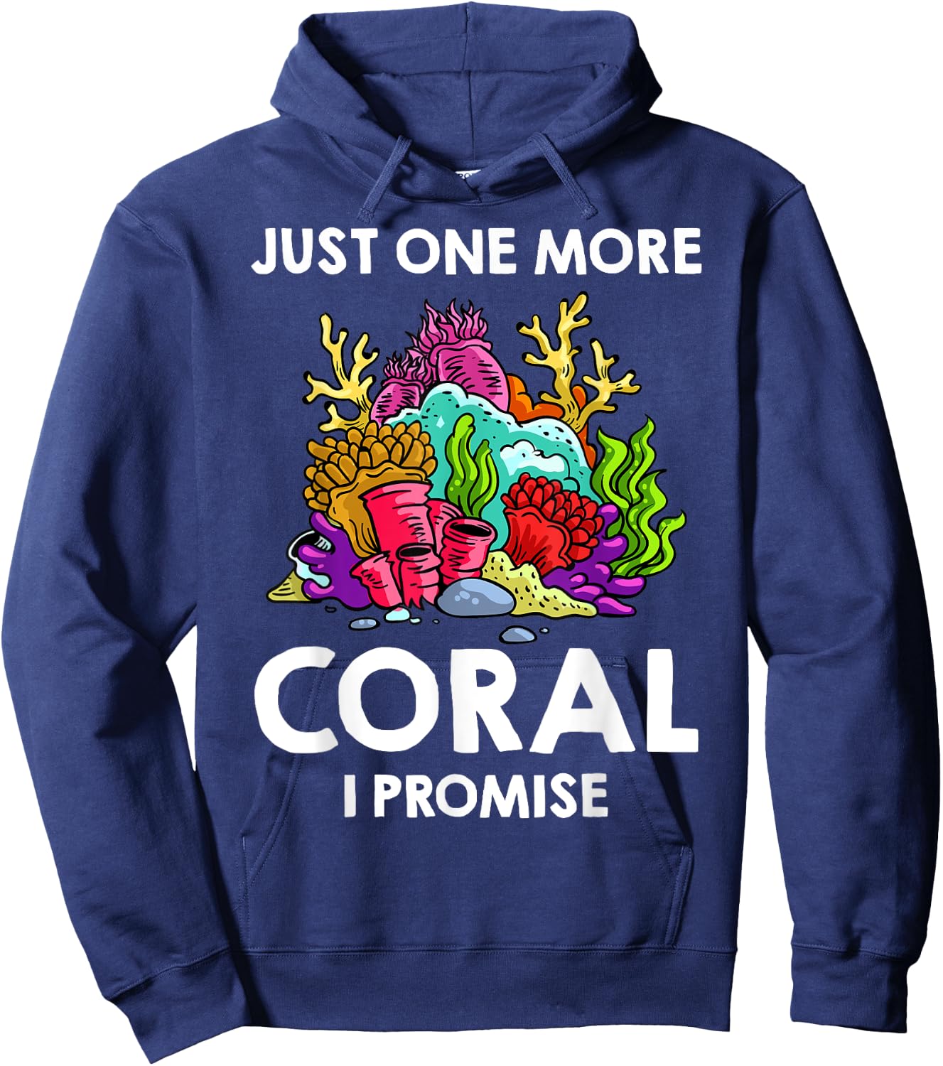 Coral Frag Reef Aquarium Fish Tank Aquarist Hoodie - Hoodie | Navy