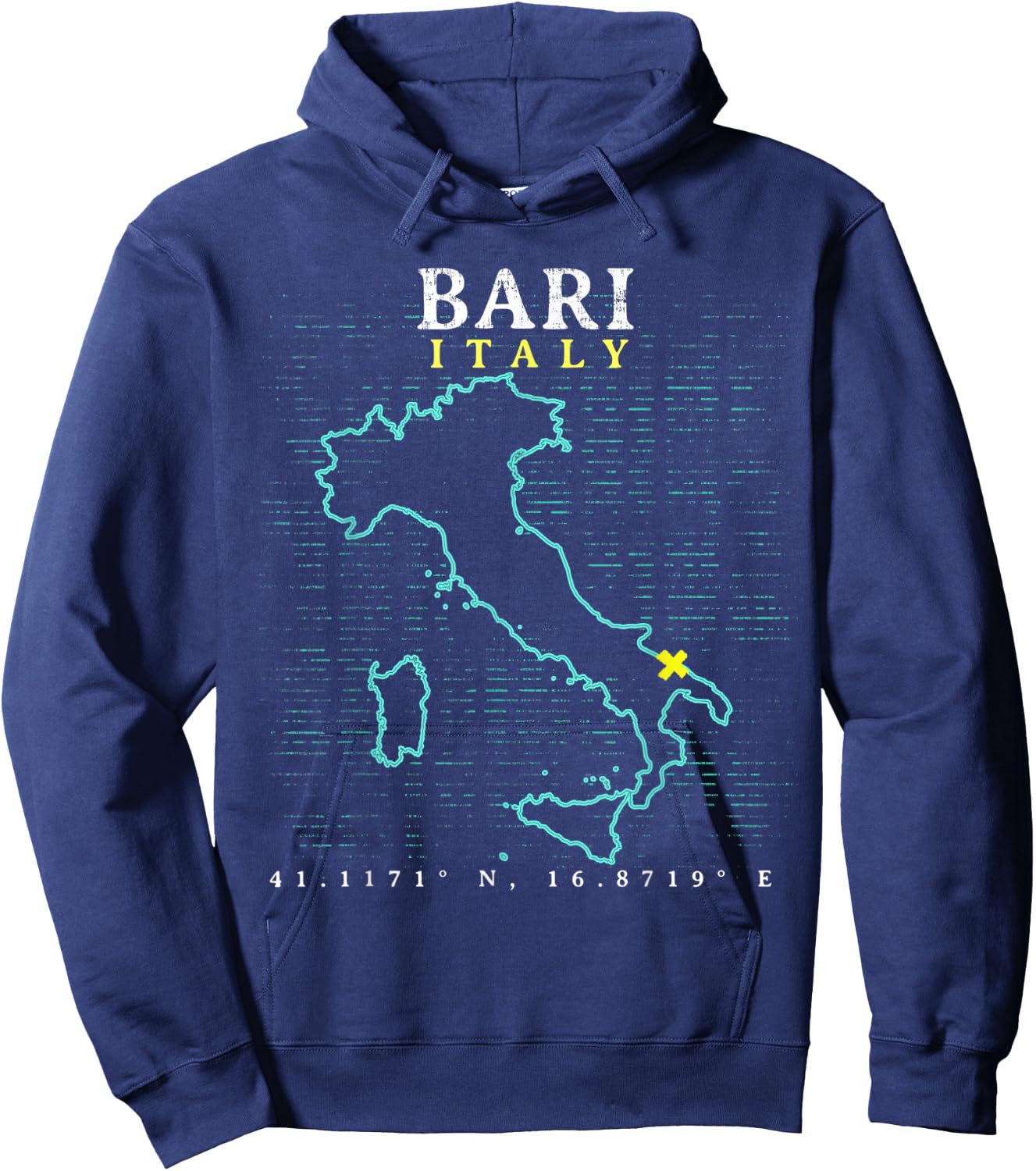 Italy Bari Hoodie - Hoodie | Navy