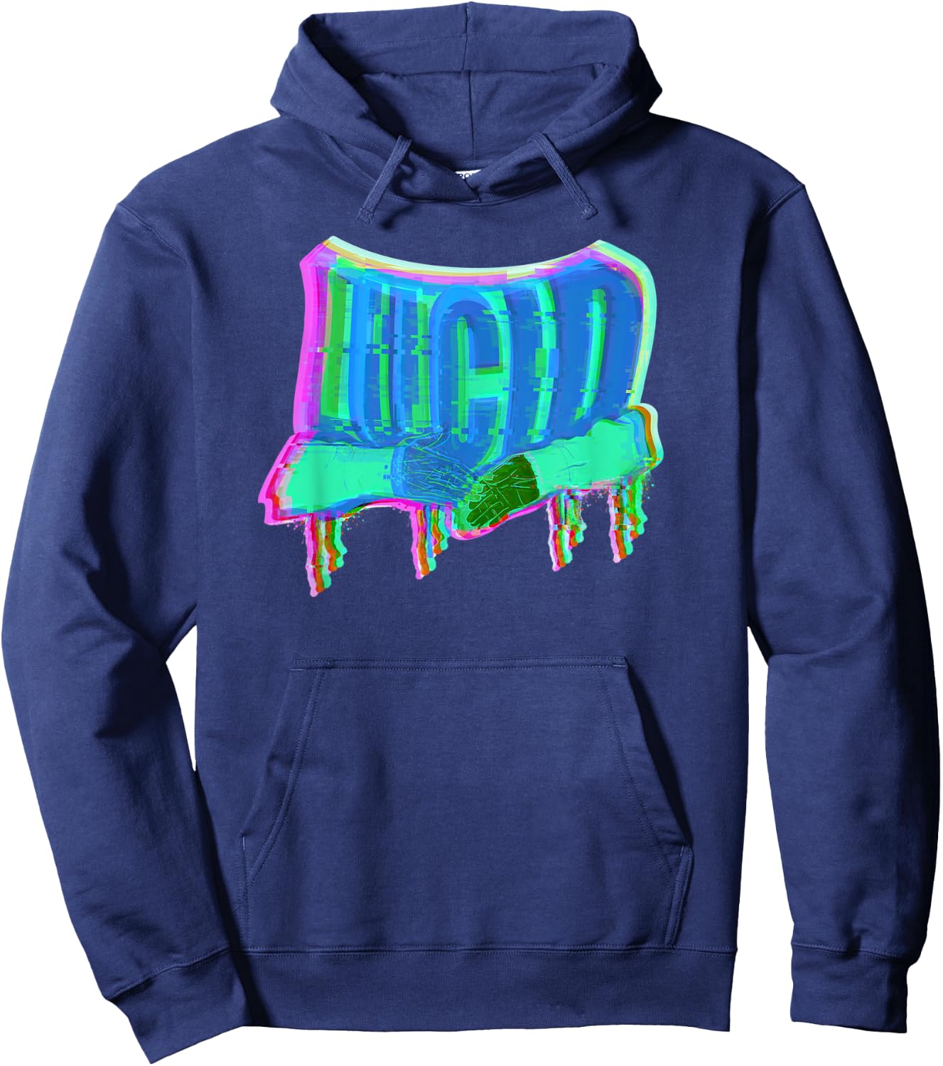 Lucid Glitchcore Clothes Hoodie - Hoodie | Navy