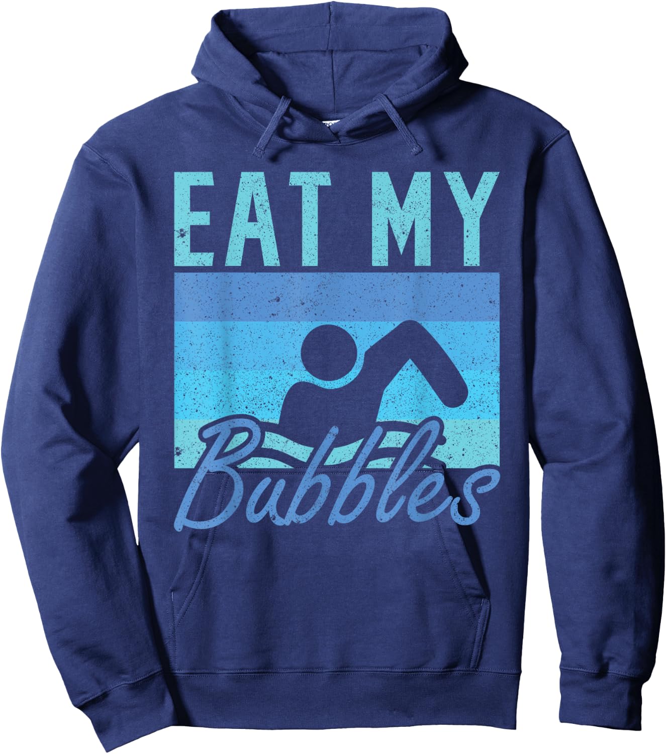 Eat my Bubbles Swim Swimmer Hoodie - Hoodie | Navy