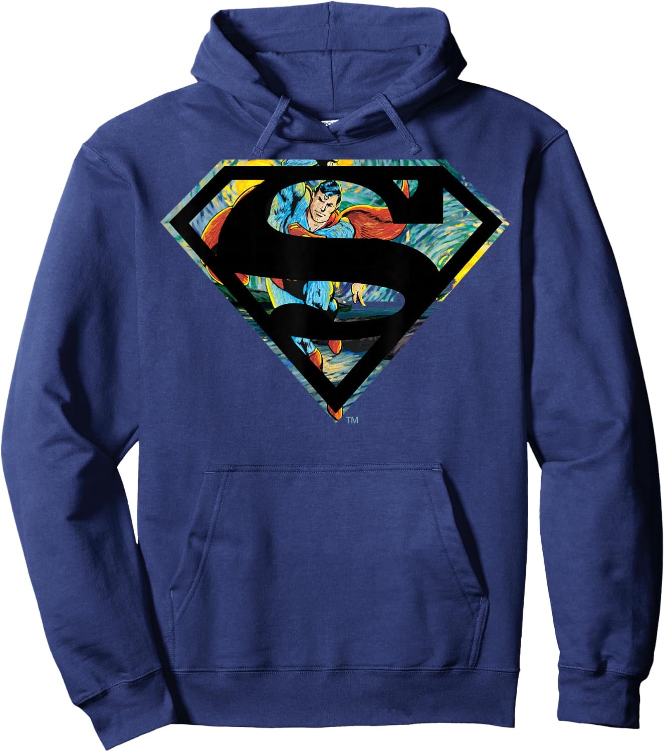 DC Comics Superman Face Logo Hoodie - Hoodie | Navy