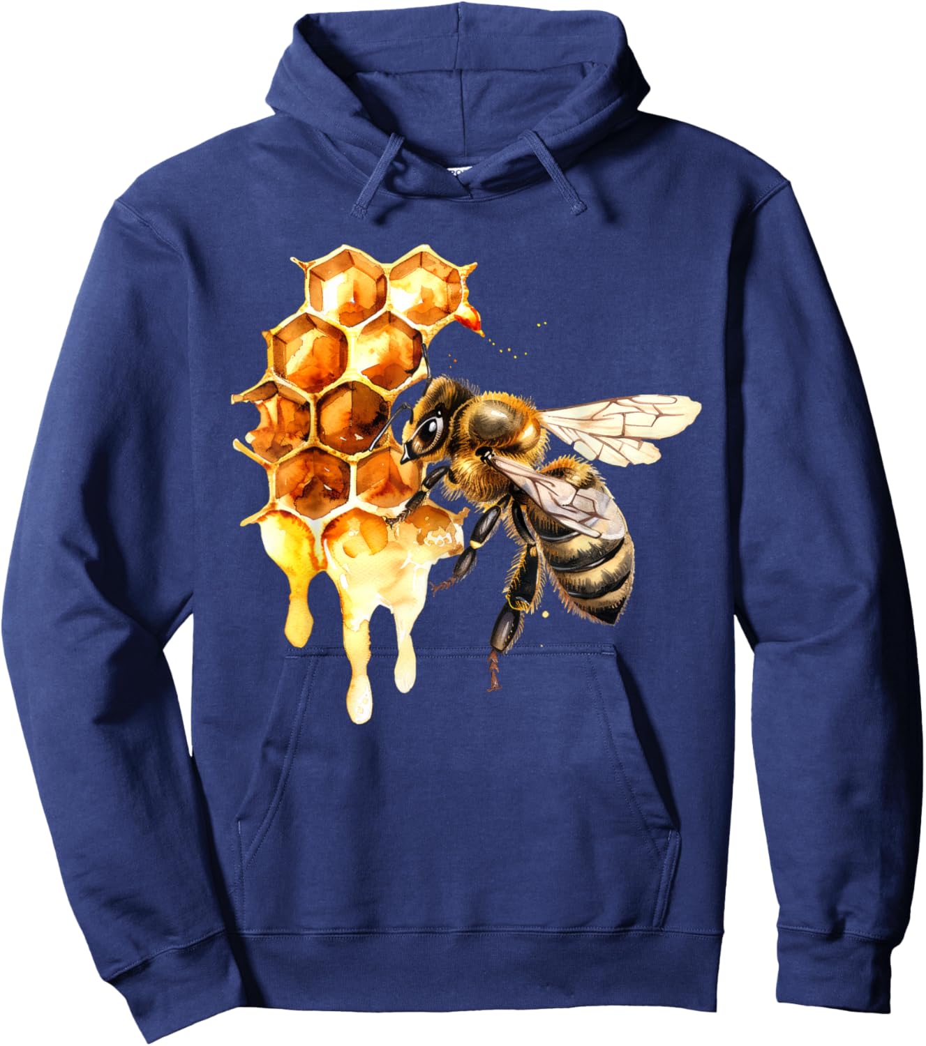 Honey Bee x Honeycomb x Honey Hoodie - Hoodie | Navy