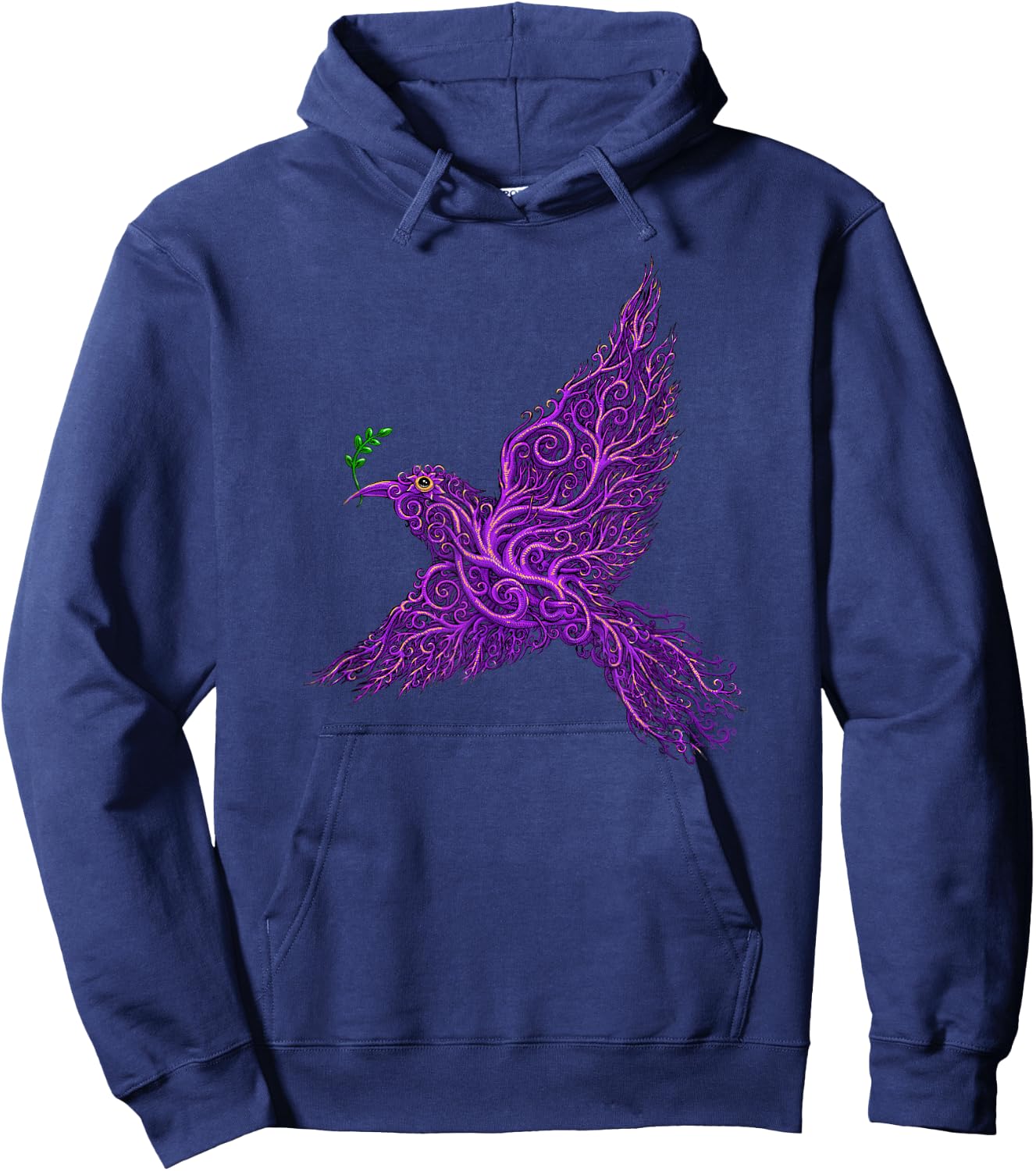 Peace Bird - by Emek Artman Hoodie - Hoodie | Navy