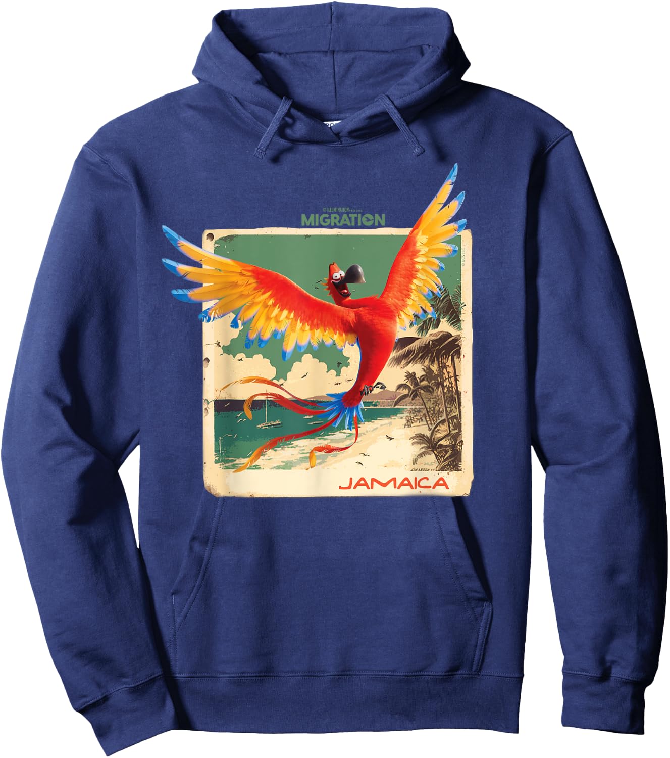 Migration Jamaica Parrot Hoodie - Hoodie | Navy