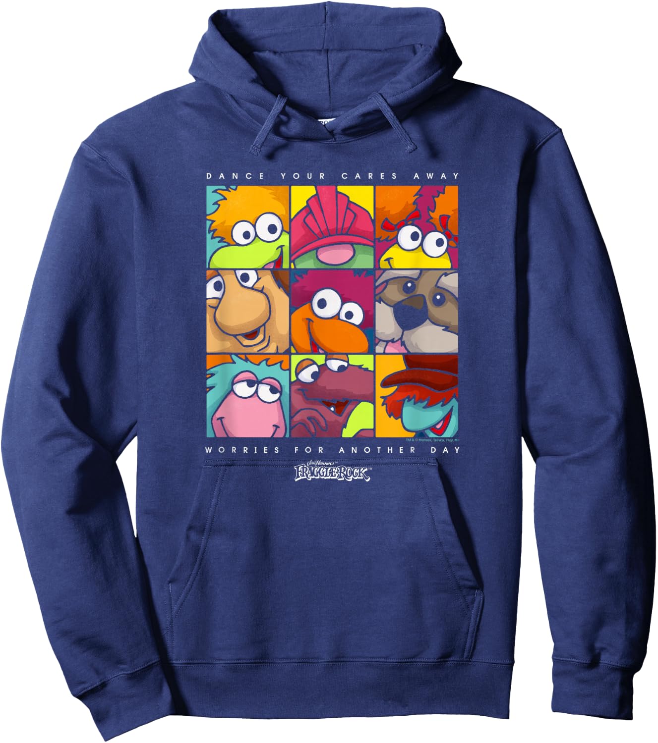 Fraggle Rock Squared Hoodie - Hoodie | Navy
