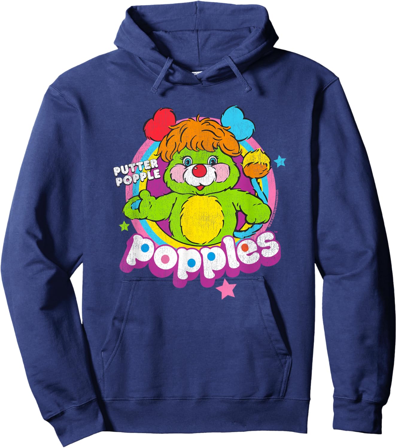 Popples Putter Popple , Small, Black Hoodie - Hoodie | Navy