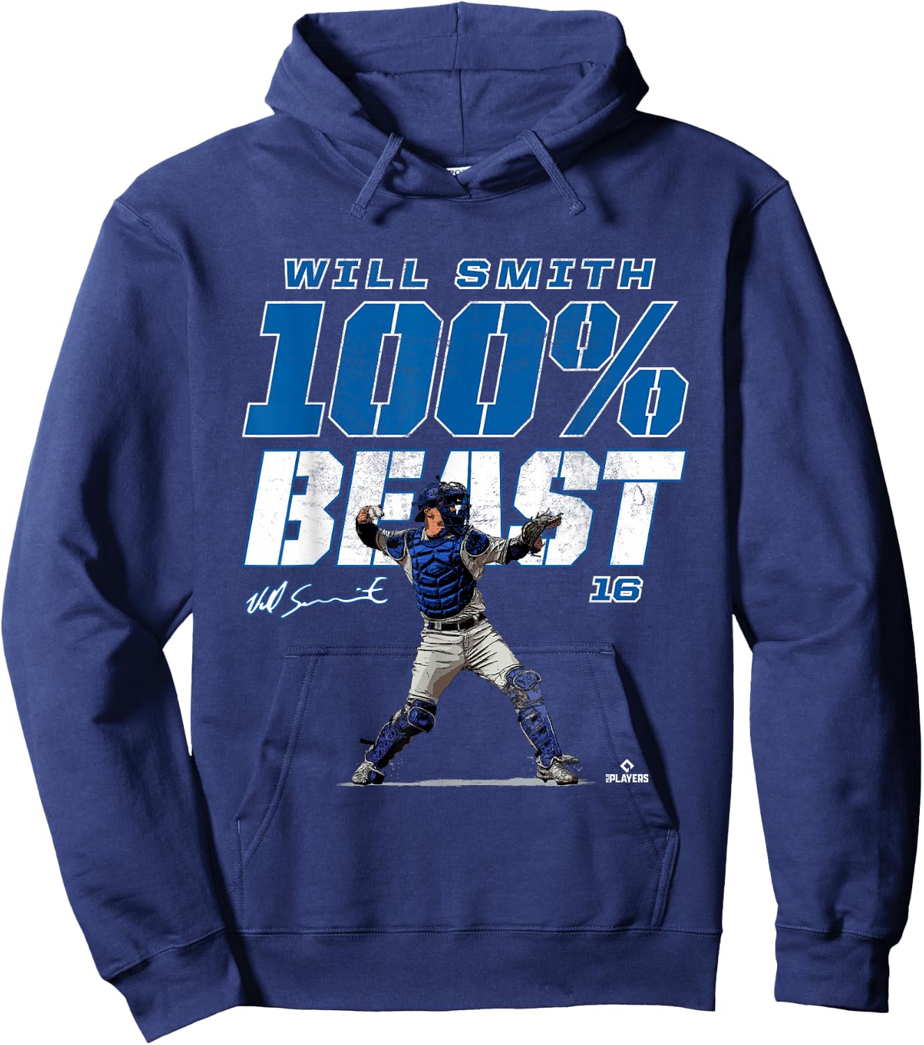100% Beast Will Smith Los Angeles MLBPA Hoodie - Hoodie | Navy