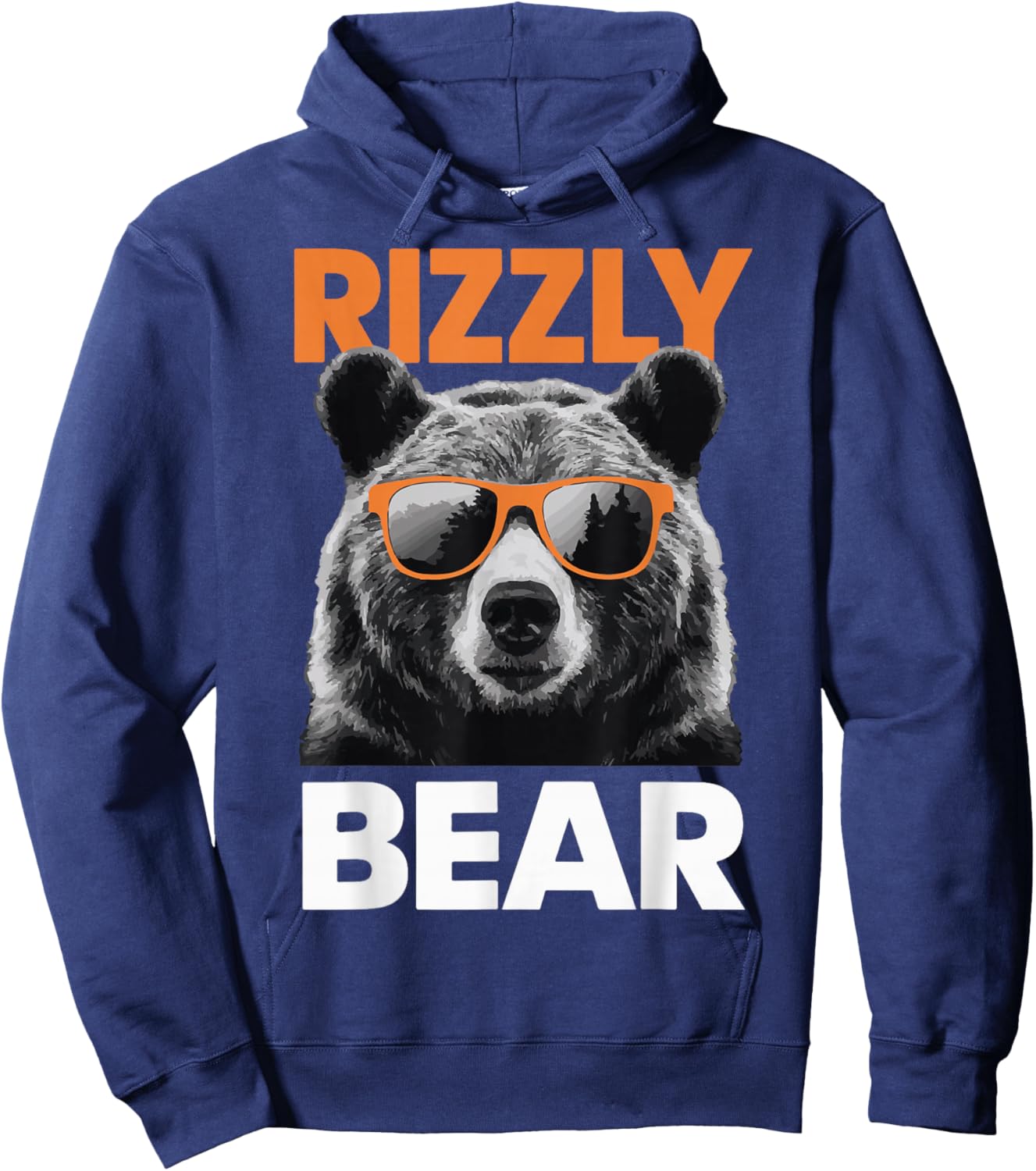 Rizzly Bear Grizzly Bear Grizzler Hoodie - Hoodie | Navy