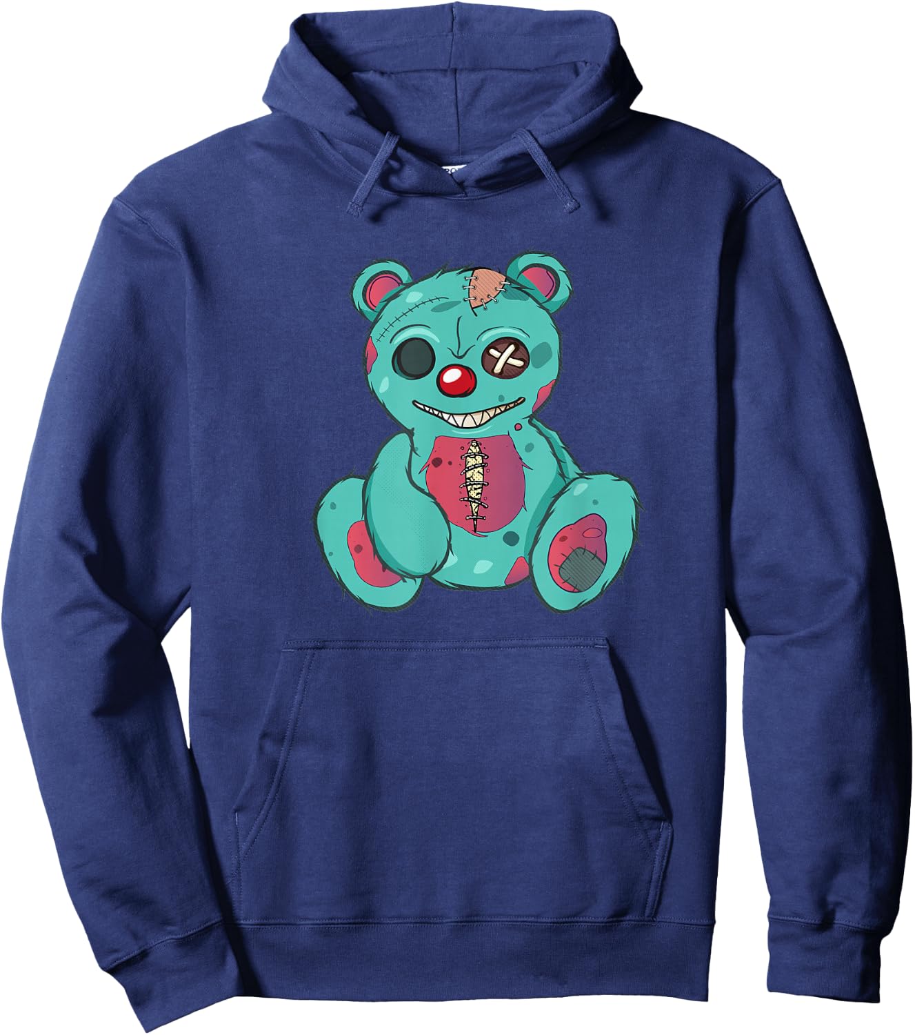 Evil Scary Teddy Bear Hoodie - Hoodie | Navy