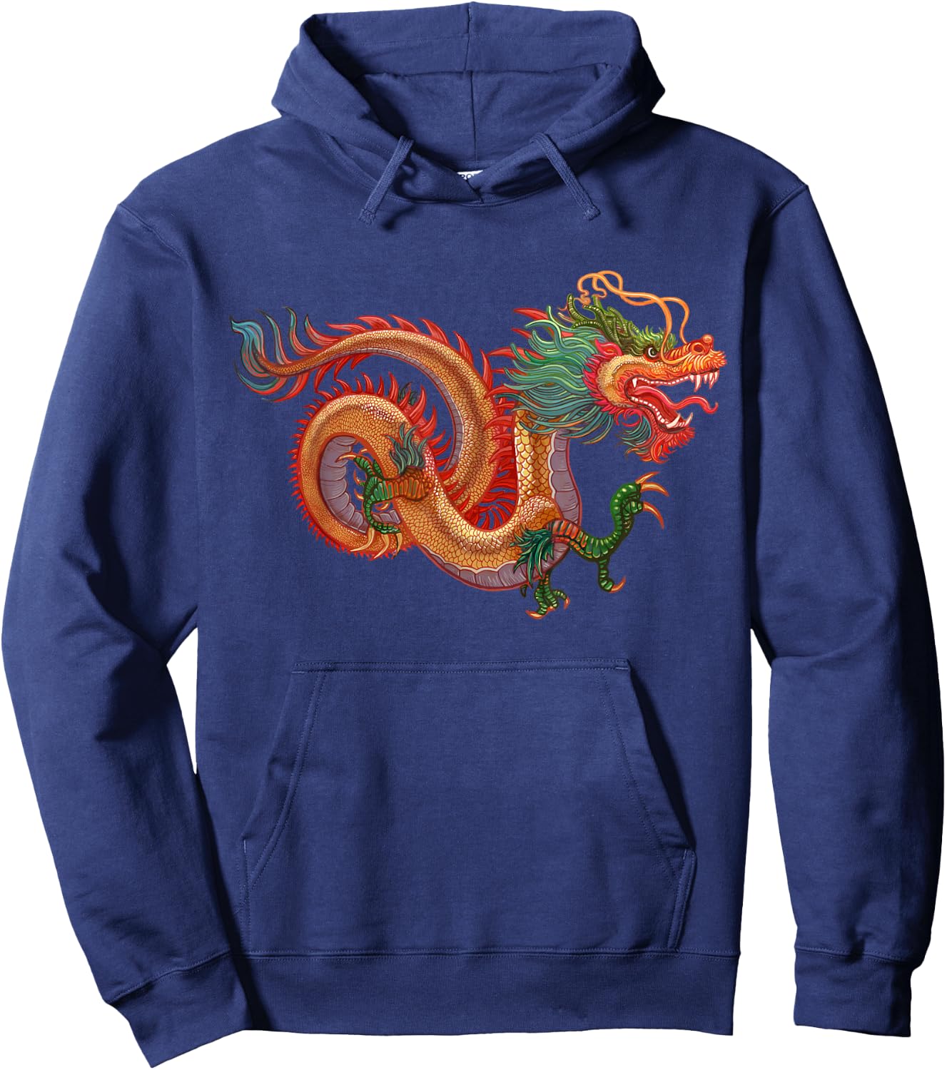 Traditional Chinese Dragon Art Hoodie - Hoodie | Navy