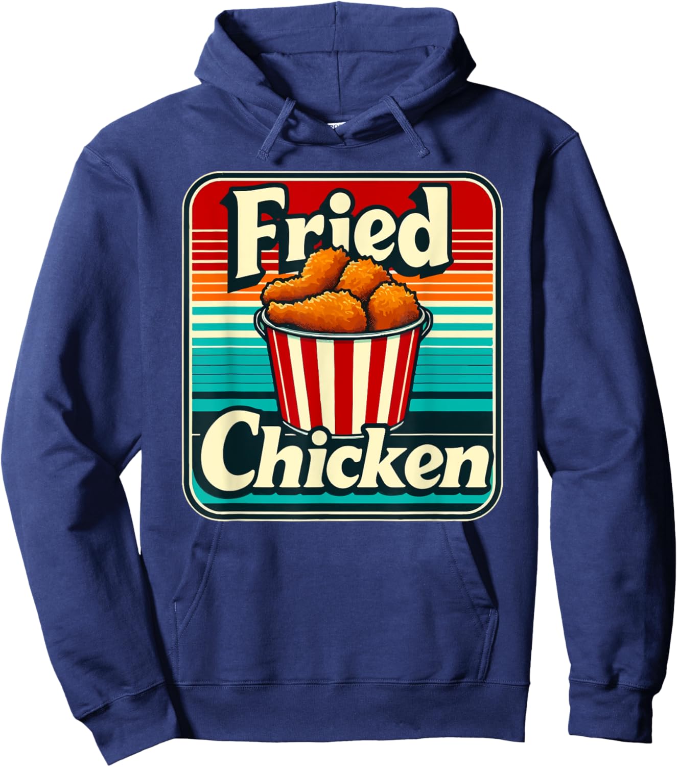 Vintage Fried Chicken Hoodie - Hoodie | Navy