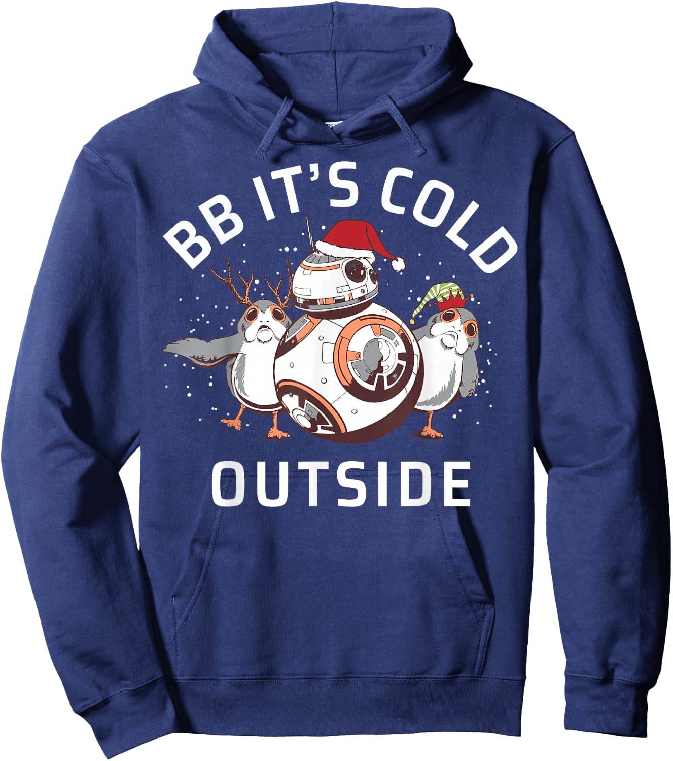 Star Wars Christmas BB It's Cold Outside Hoodie - Hoodie | Navy