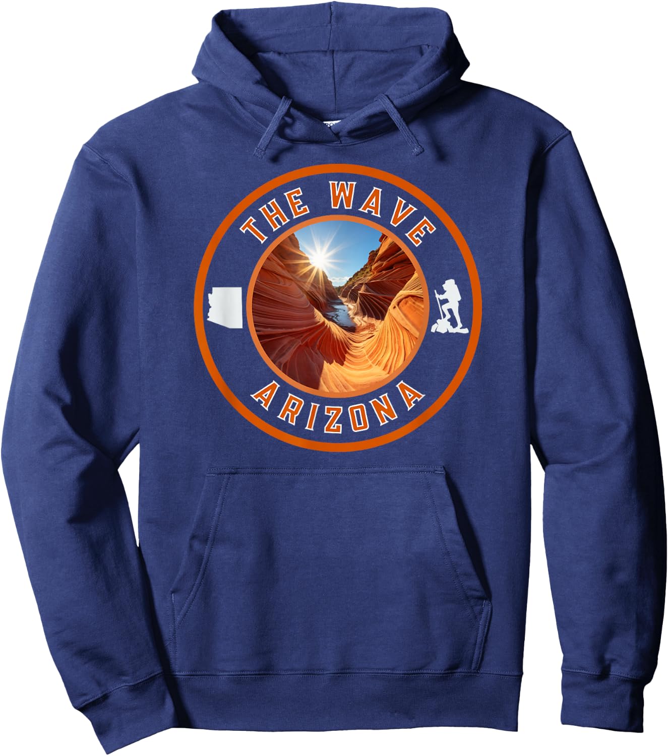The Wave Sandstone Hike Arizona Hoodie - Hoodie | Navy