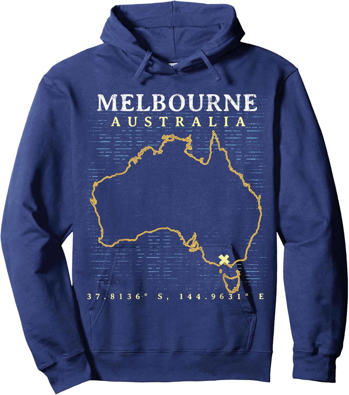 Australia Melbourne Hoodie - Hoodie | Navy