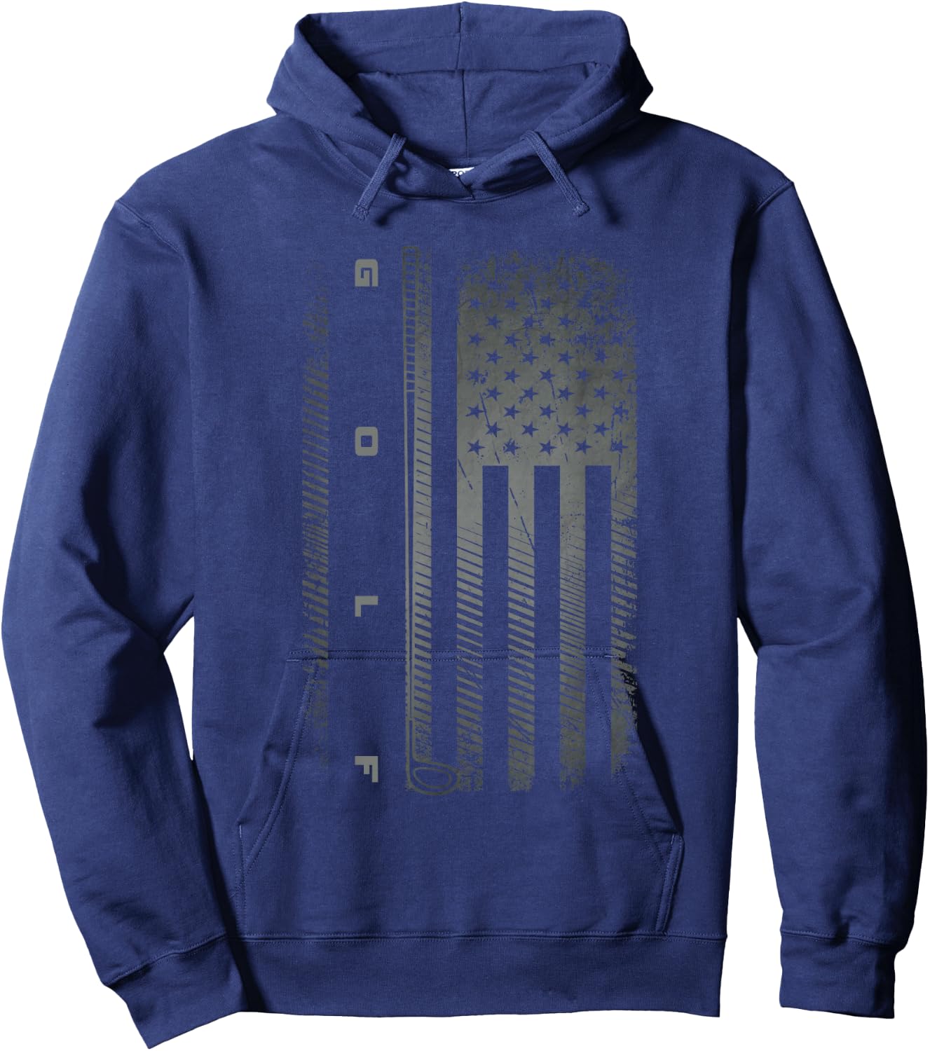 American Flag Golfer Golf Hoodie - Hoodie | Navy