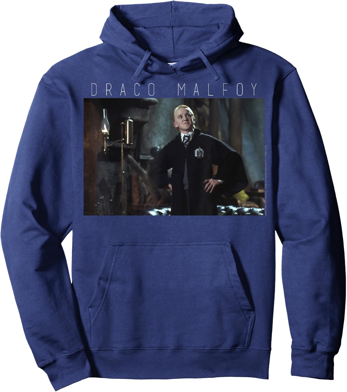 Harry Potter Draco Malfoy Text Portrait Hoodie - Hoodie | Navy