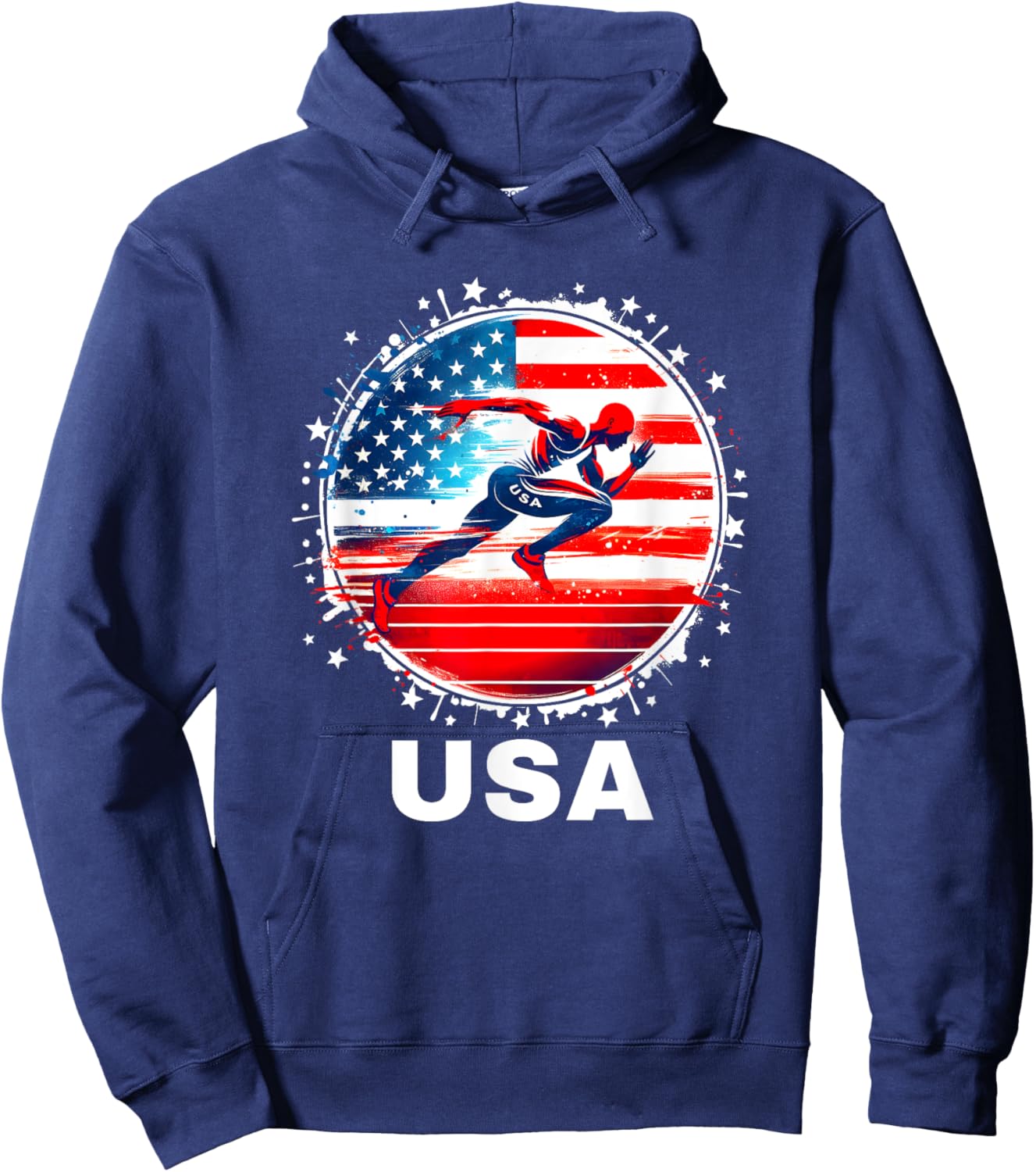 USA Team Track and Field Shirt Women Kids Track Hoodie - Hoodie | Navy