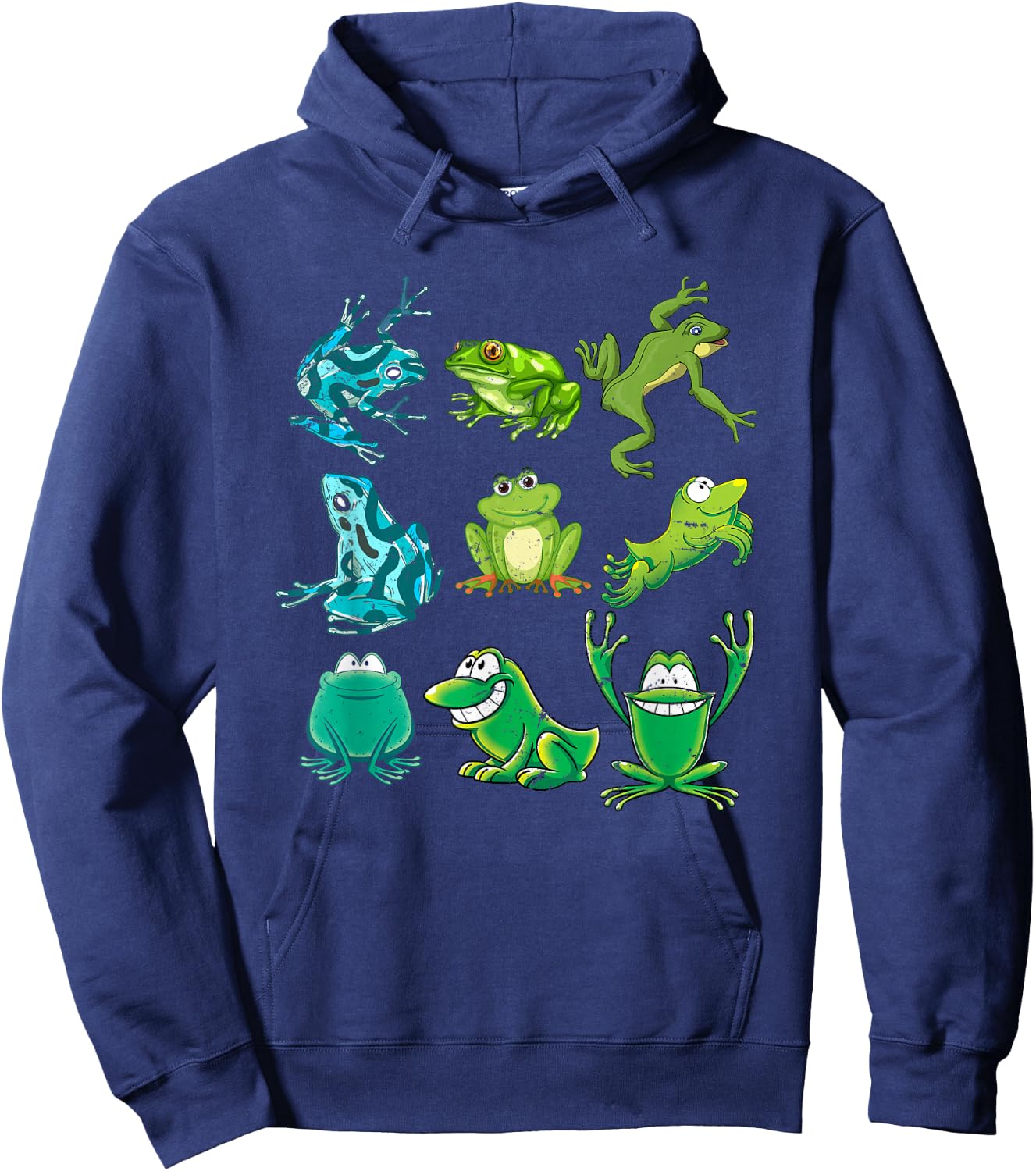 Rainforest Amphibian Kids Gift Cute Frog Hoodie - Hoodie | Navy
