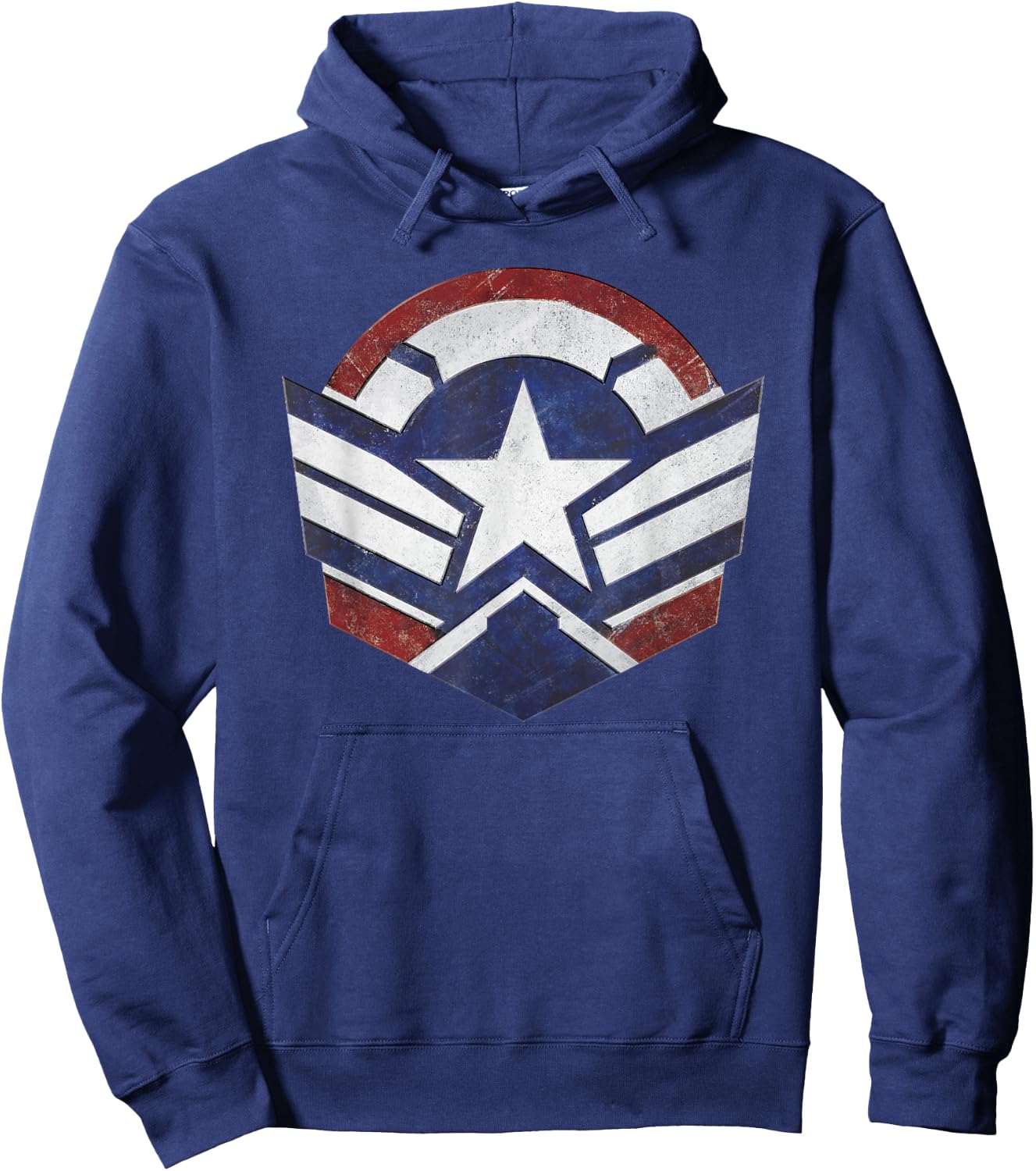 Marvel Falcon Winter Soldier Wings Shield Logo Hoodie - Hoodie | Navy