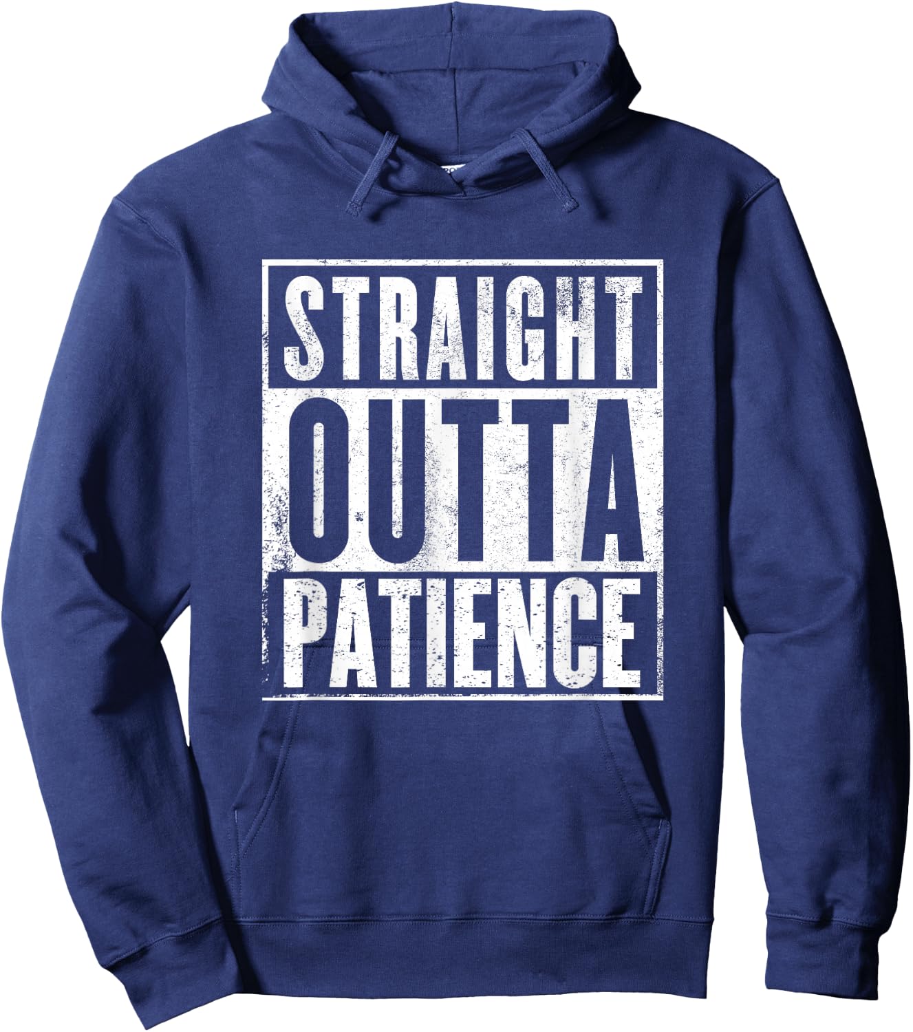 Straight Outta Patience Funny Quarantine Shirt Hoodie - Hoodie | Navy