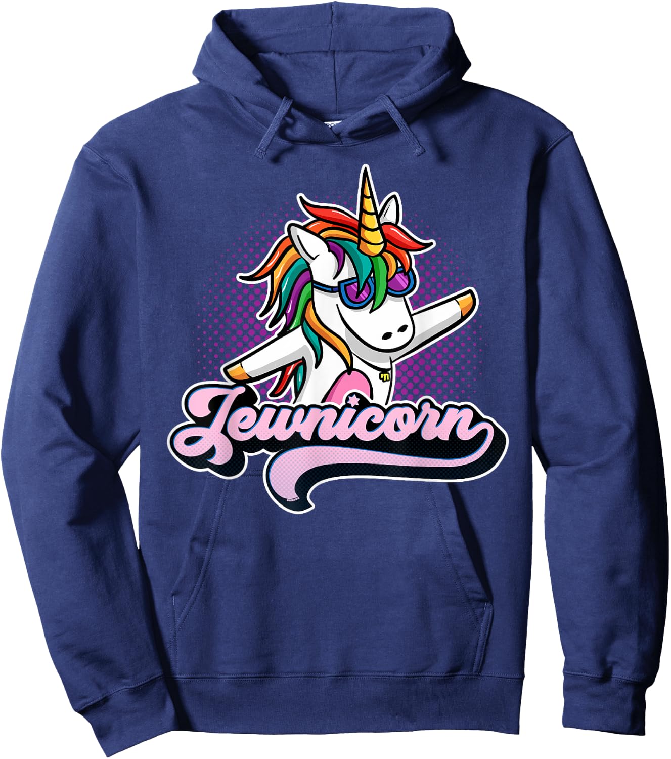Jewnicorn Funny Jewish Unicorn Hoodie - Hoodie | Navy